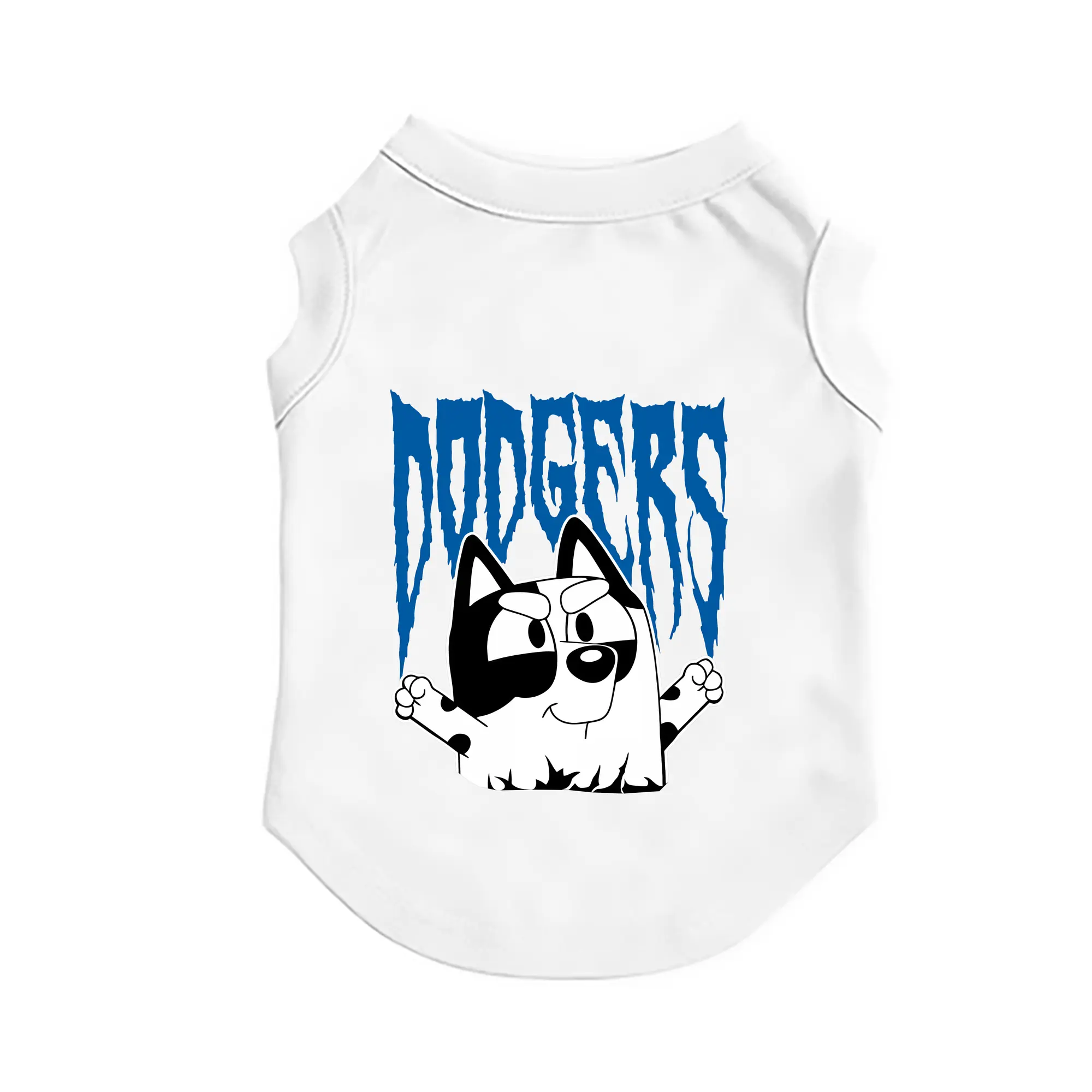 Bluey Muffin Los Angeles Dodgers MLB - Pet Vest – Durable Polyester With Heat Transfer Print – Comfortable And Stylish