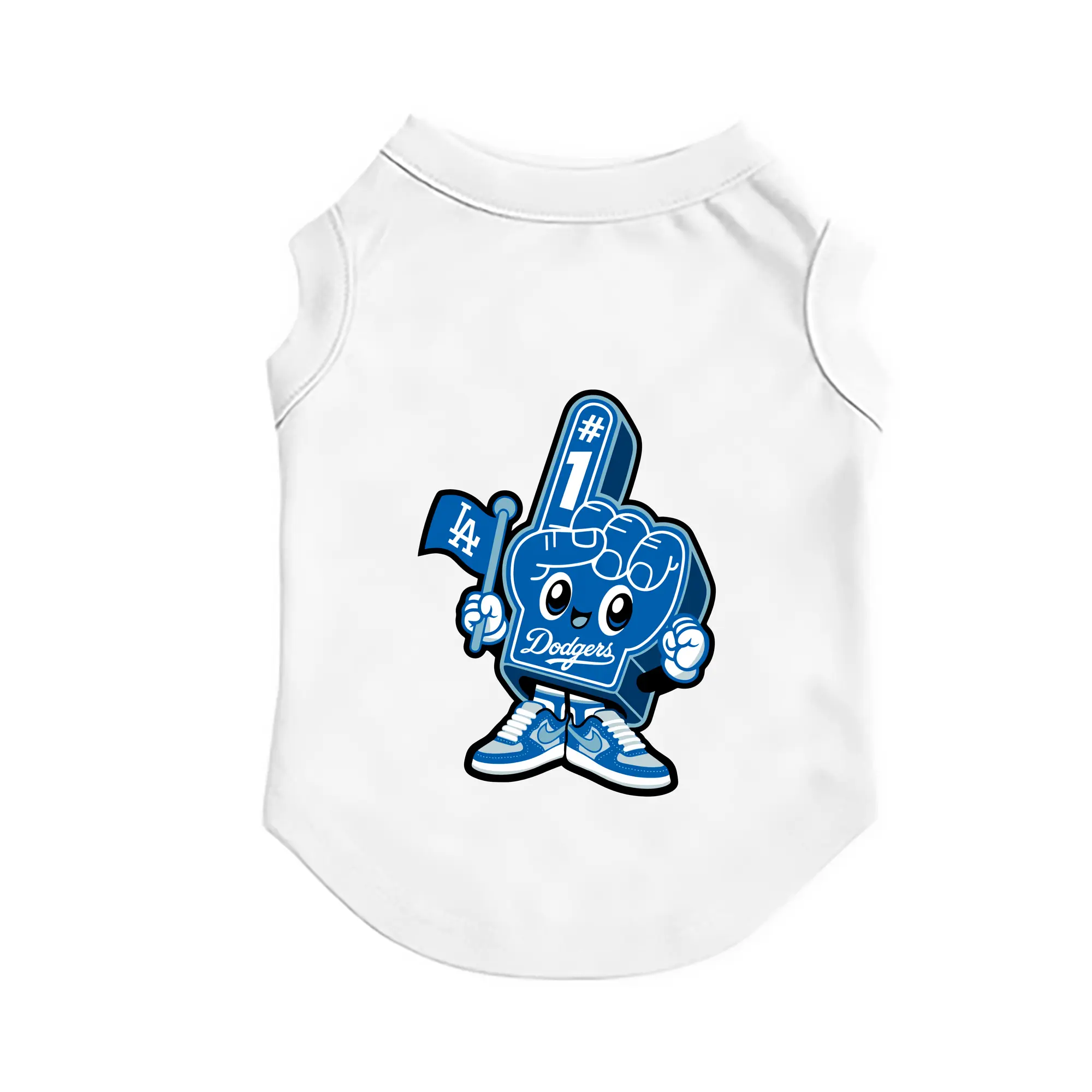 Cute Mr Dodger Foam Finger - Pet Vest – Durable Polyester With Heat Transfer Print – Comfortable And Stylish