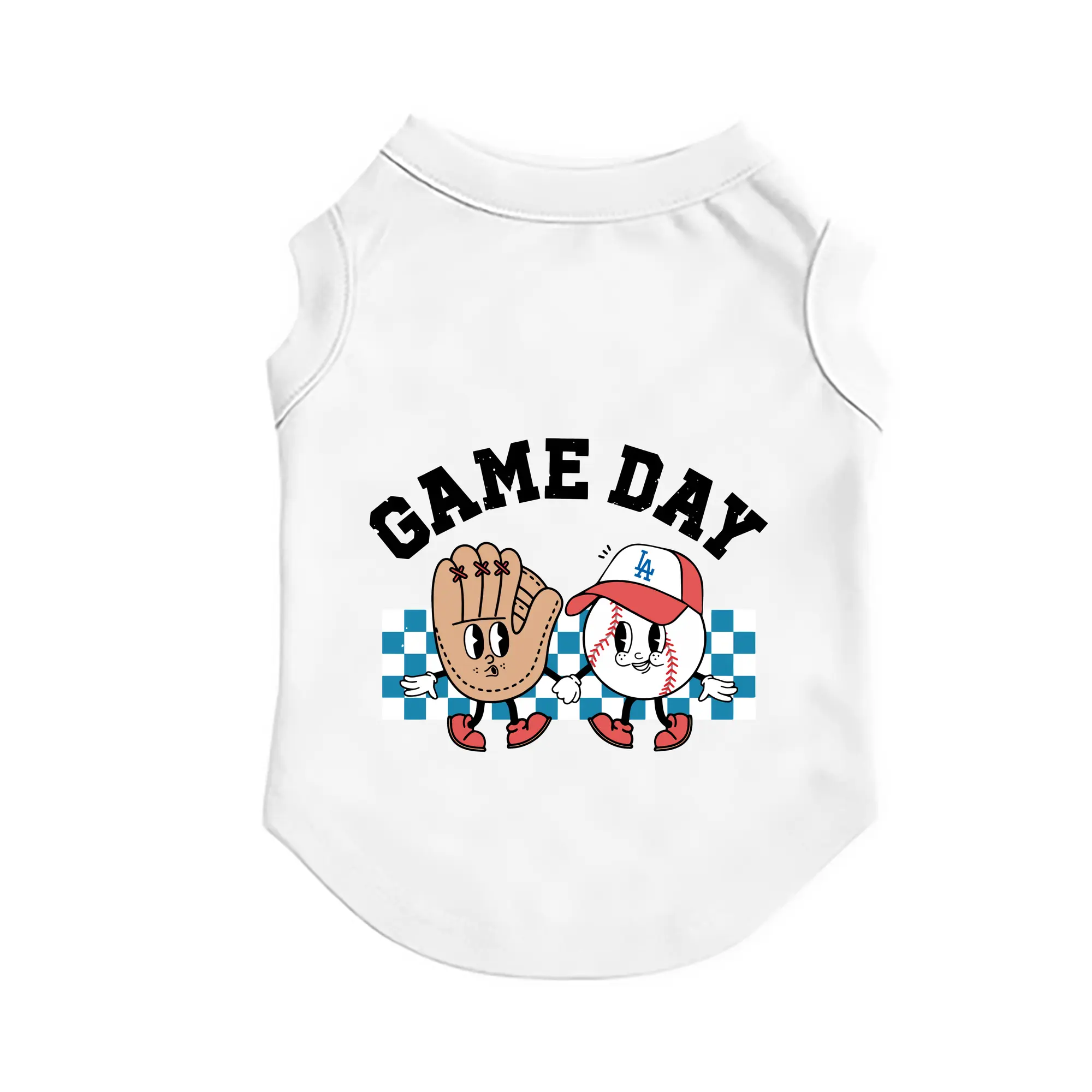 Game Day Los Angeles Dodgers Baseball - Pet Vest – Durable Polyester With Heat Transfer Print – Comfortable And Stylish