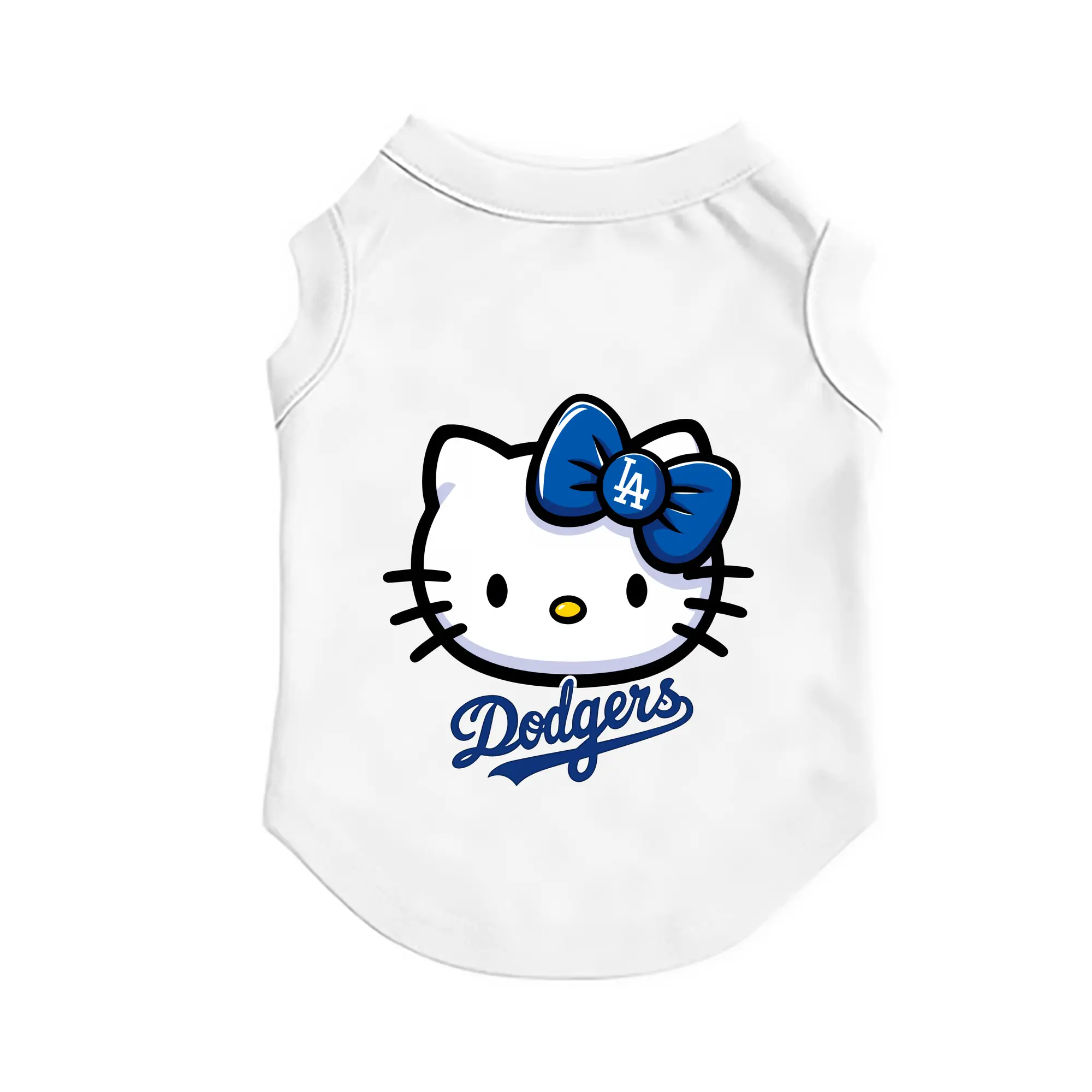 Hello Kitty Baseball LA Dodgers - Pet Vest – Durable Polyester With Heat Transfer Print – Comfortable And Stylish