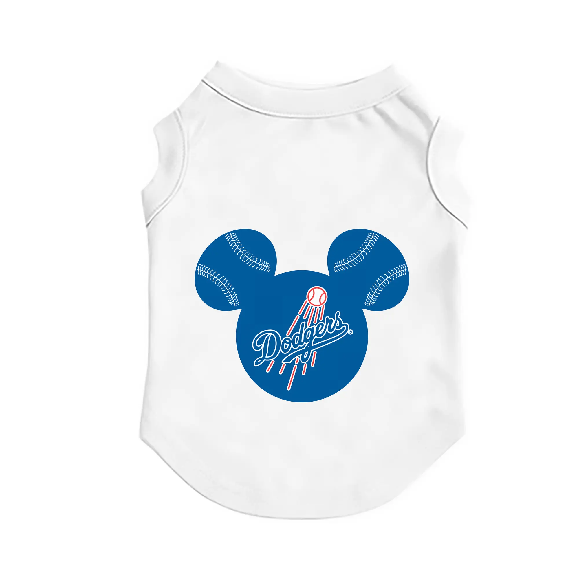 Los Angeles Dodgers Baseball Mickey Mouse - Pet Vest – Durable Polyester With Heat Transfer Print – Comfortable And Stylish