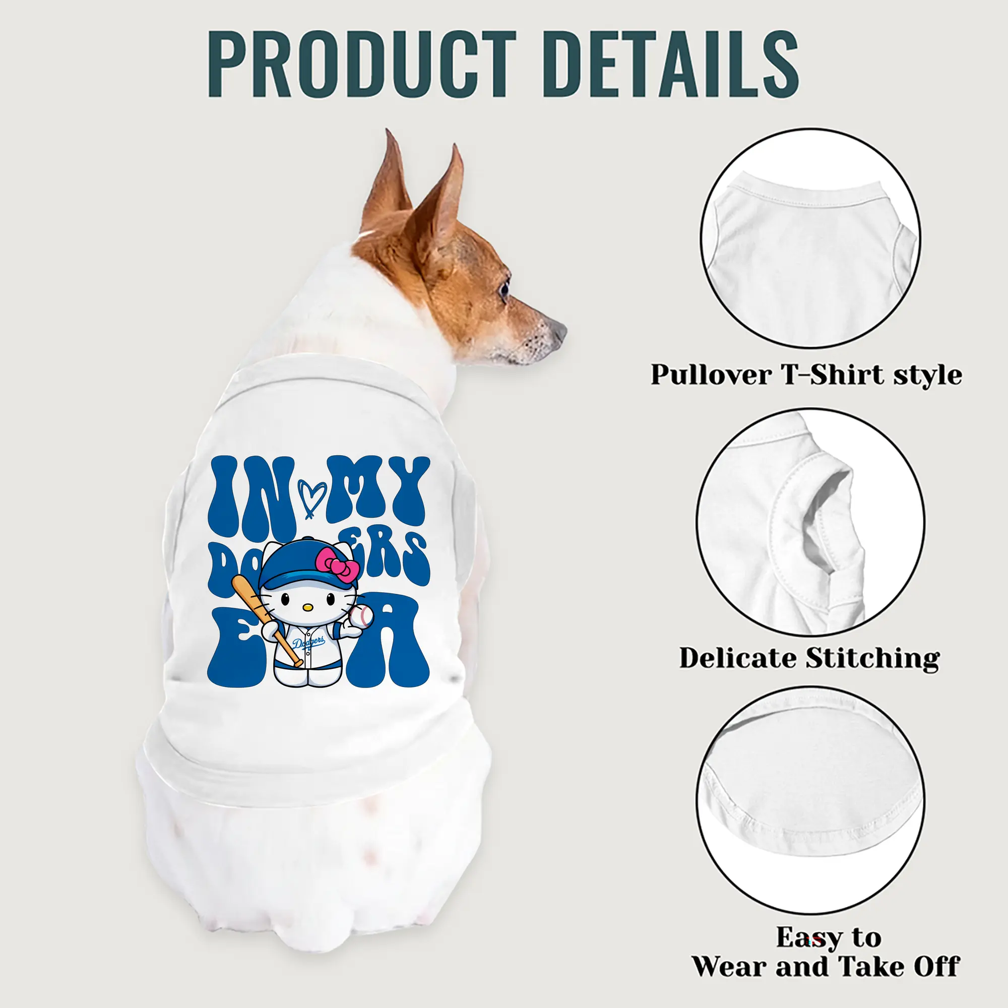 In My Dodgers Era Hello Kitty Baseball