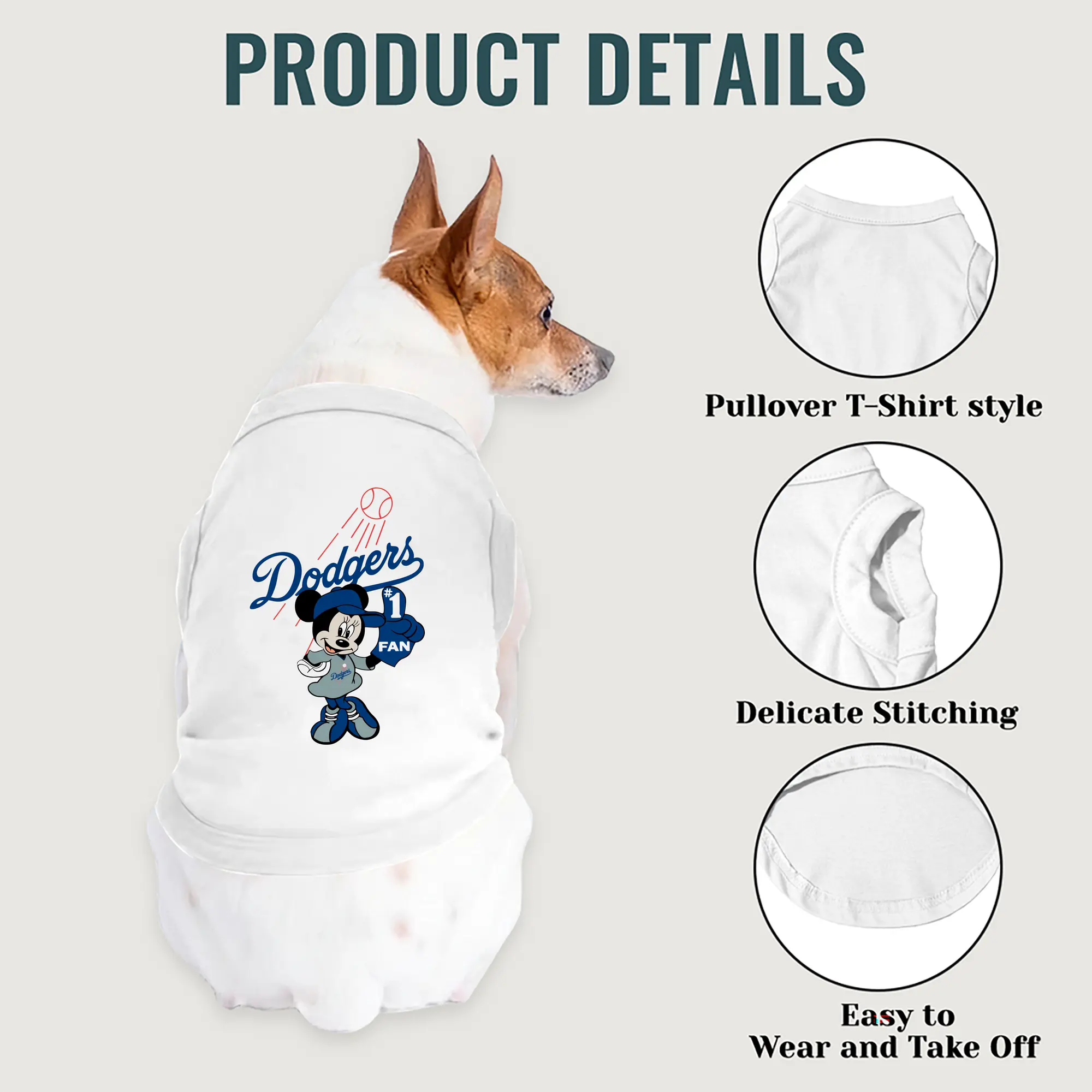 Minnie Mouse Los Angeles Dodgers Baseball