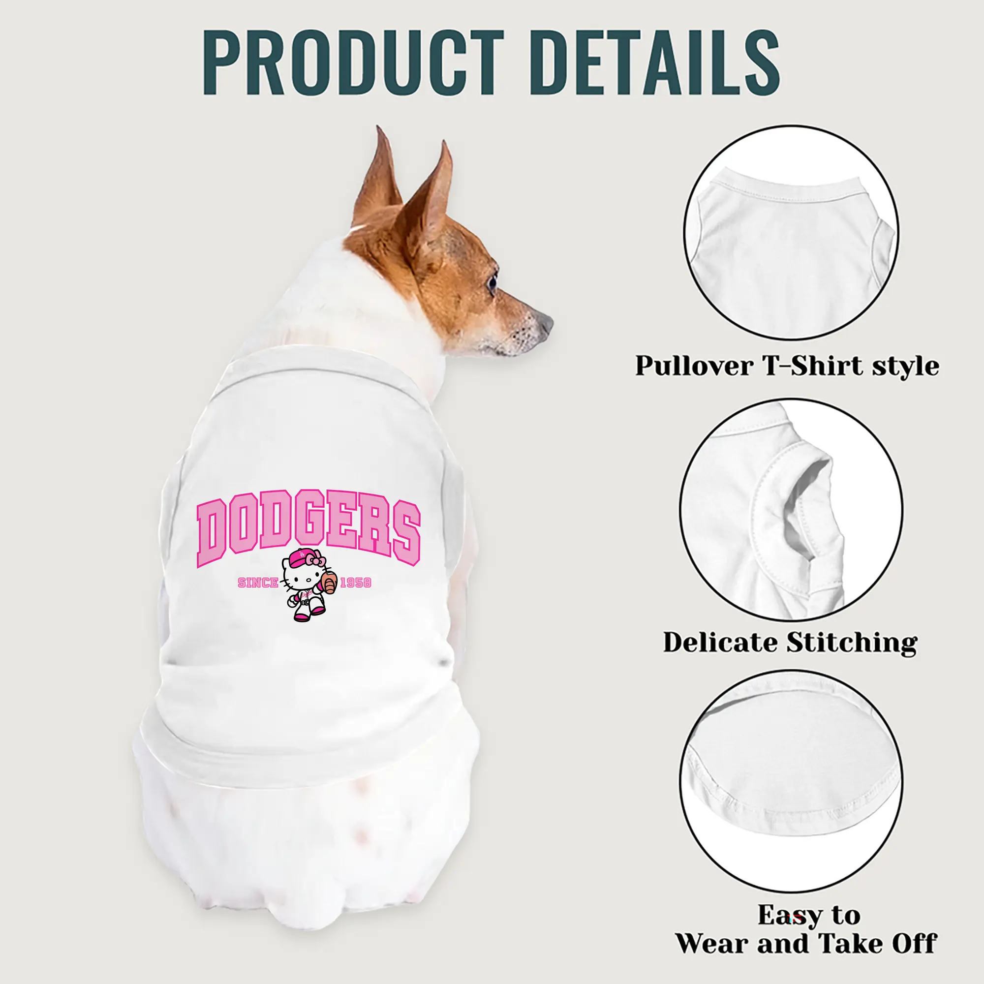 Pink Baseball Hello Kitty Dodgers