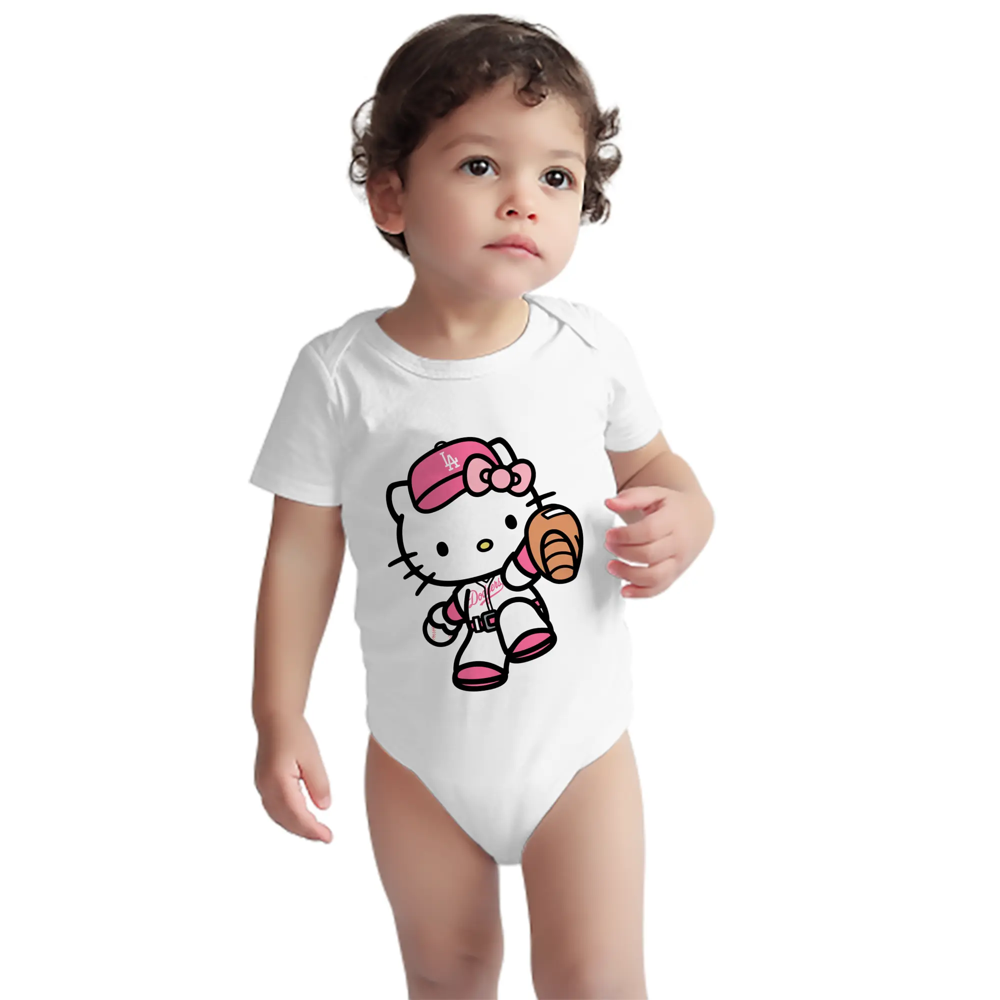 Pink Hello Kitty Play Baseball Los Angeles Dodgers