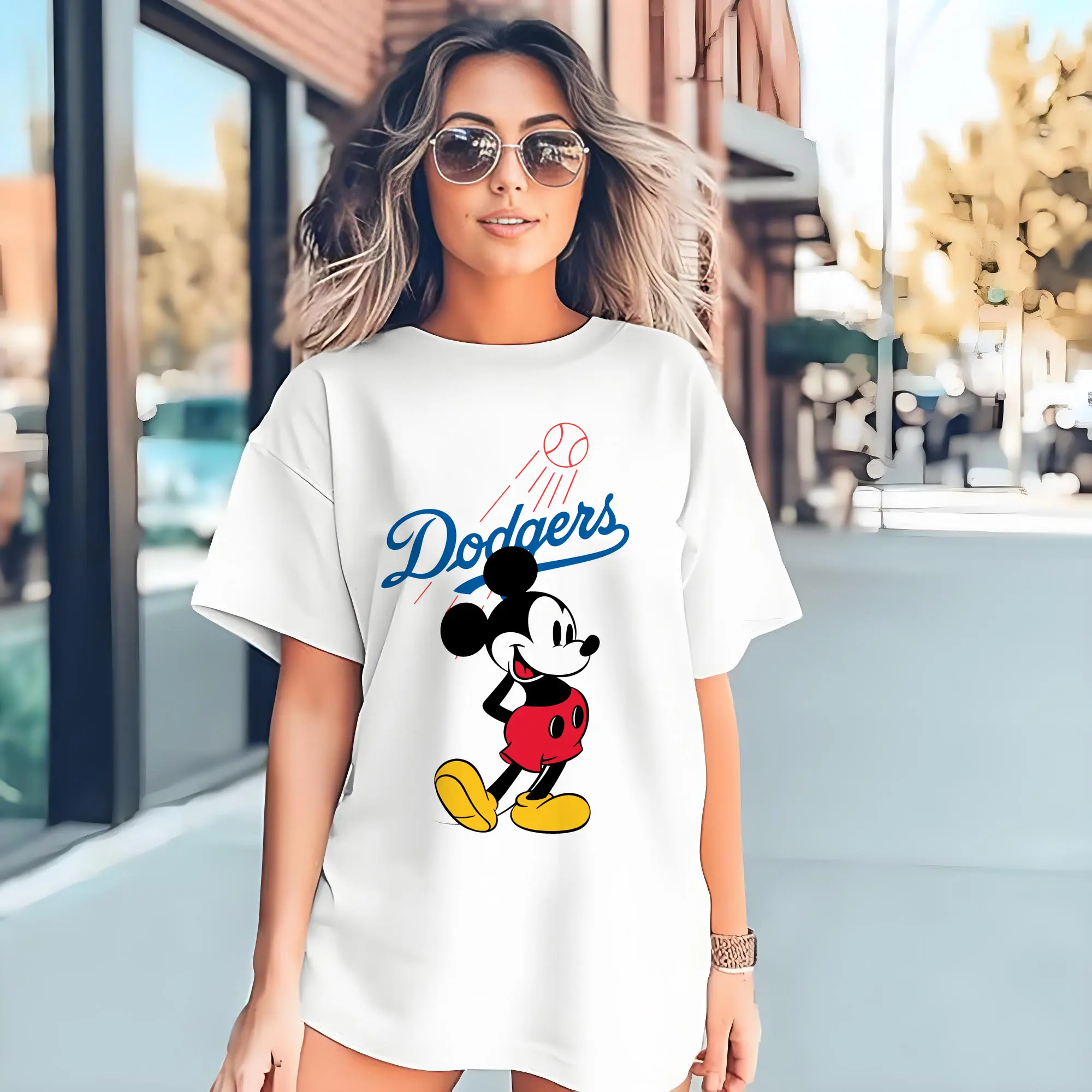 Baseball Mickey Mouse Los Angeles Dodgers
