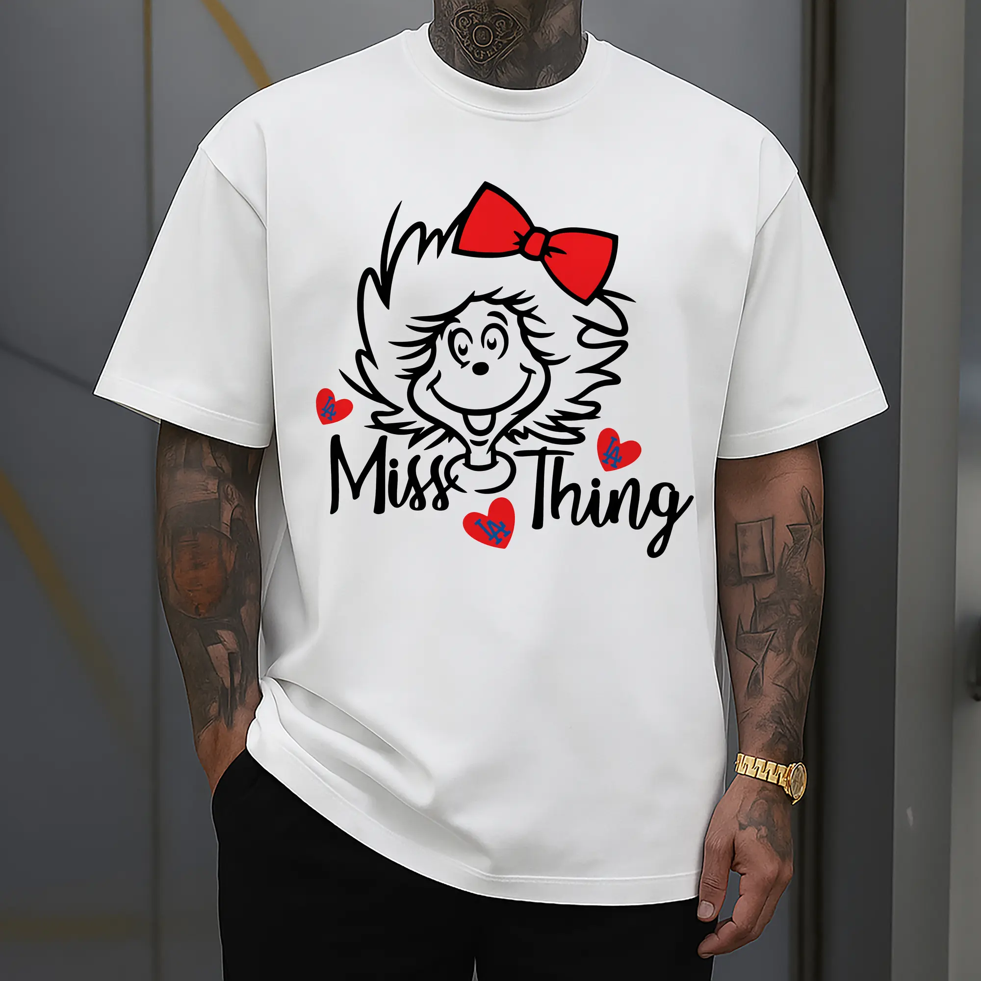 Miss Thing Dr Seuss Hearts Los Angeles Dodgers