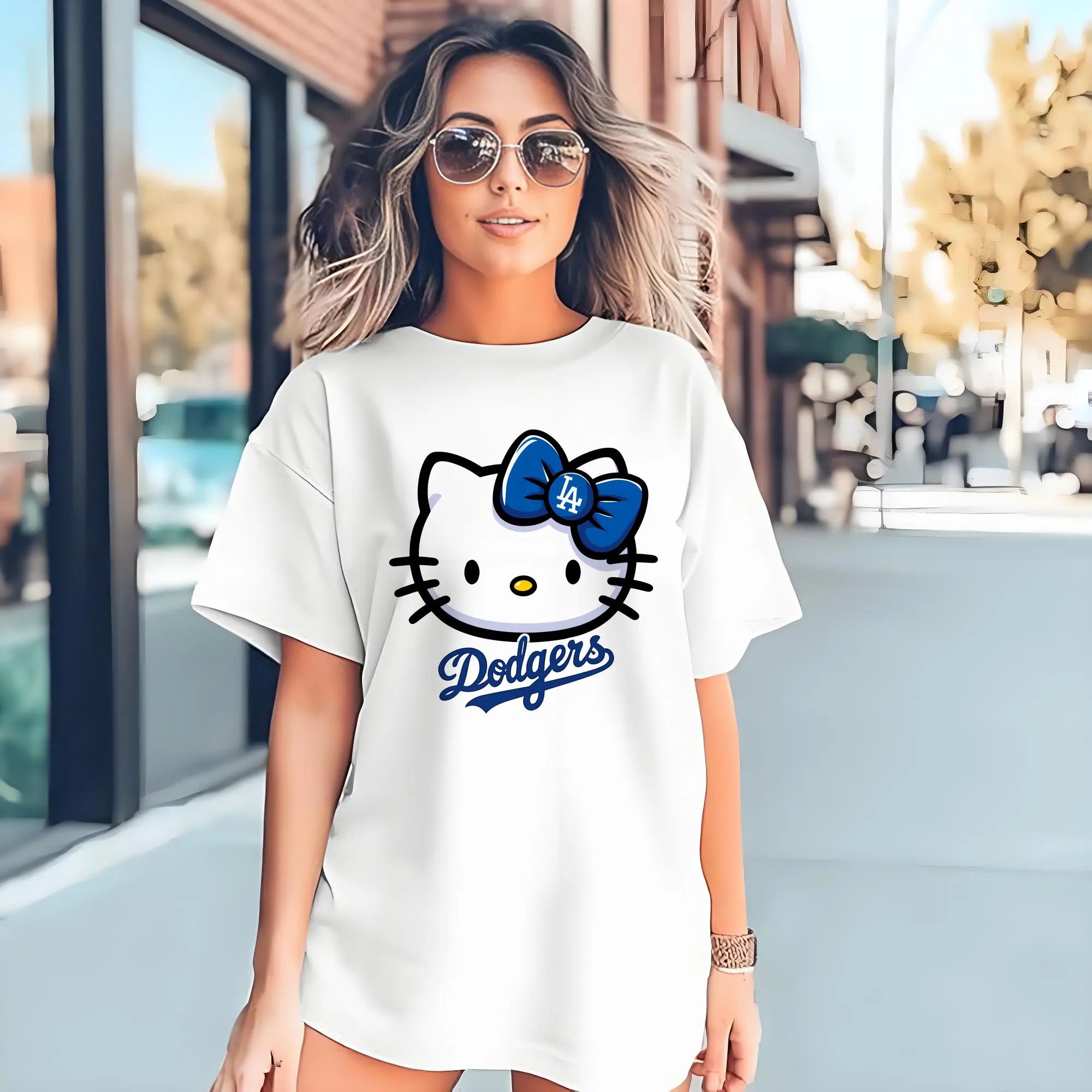 Hello Kitty Baseball LA Dodgers