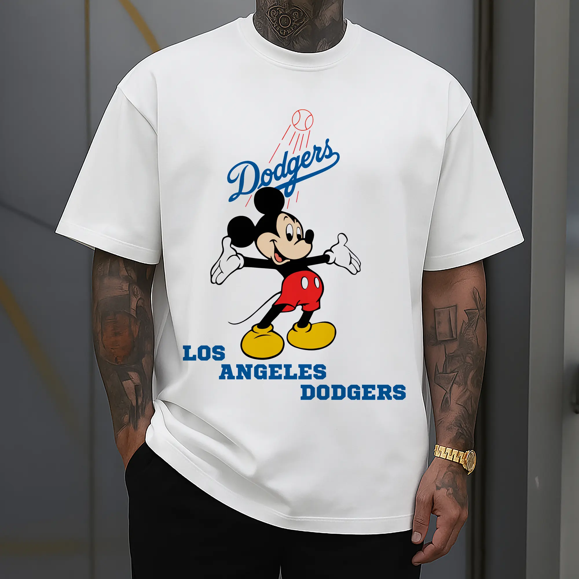 Los Angeles Dodgers Mickey Mouse Baseball
