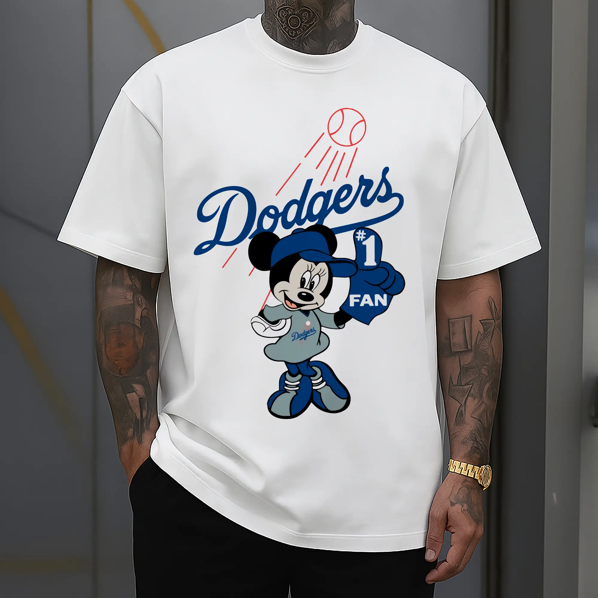 Minnie Mouse Los Angeles Dodgers Baseball