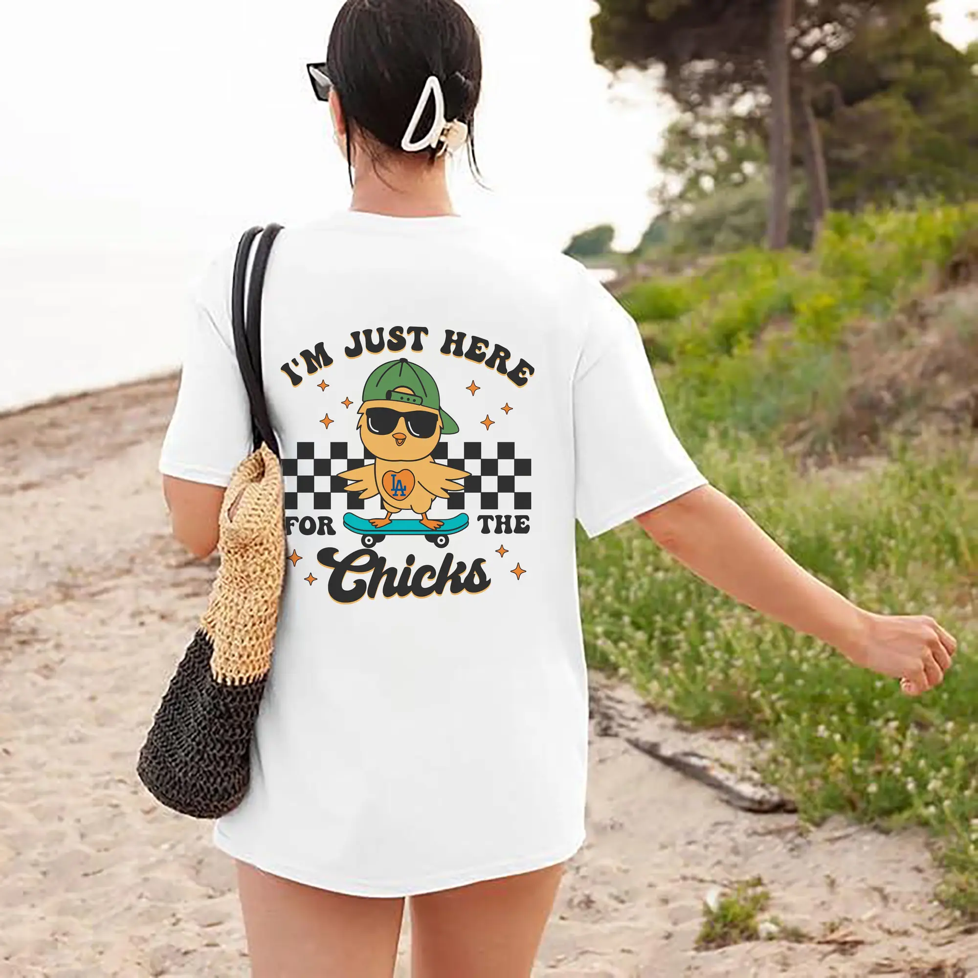 Im Just Here For The Chicks Los Angeles Dodgers