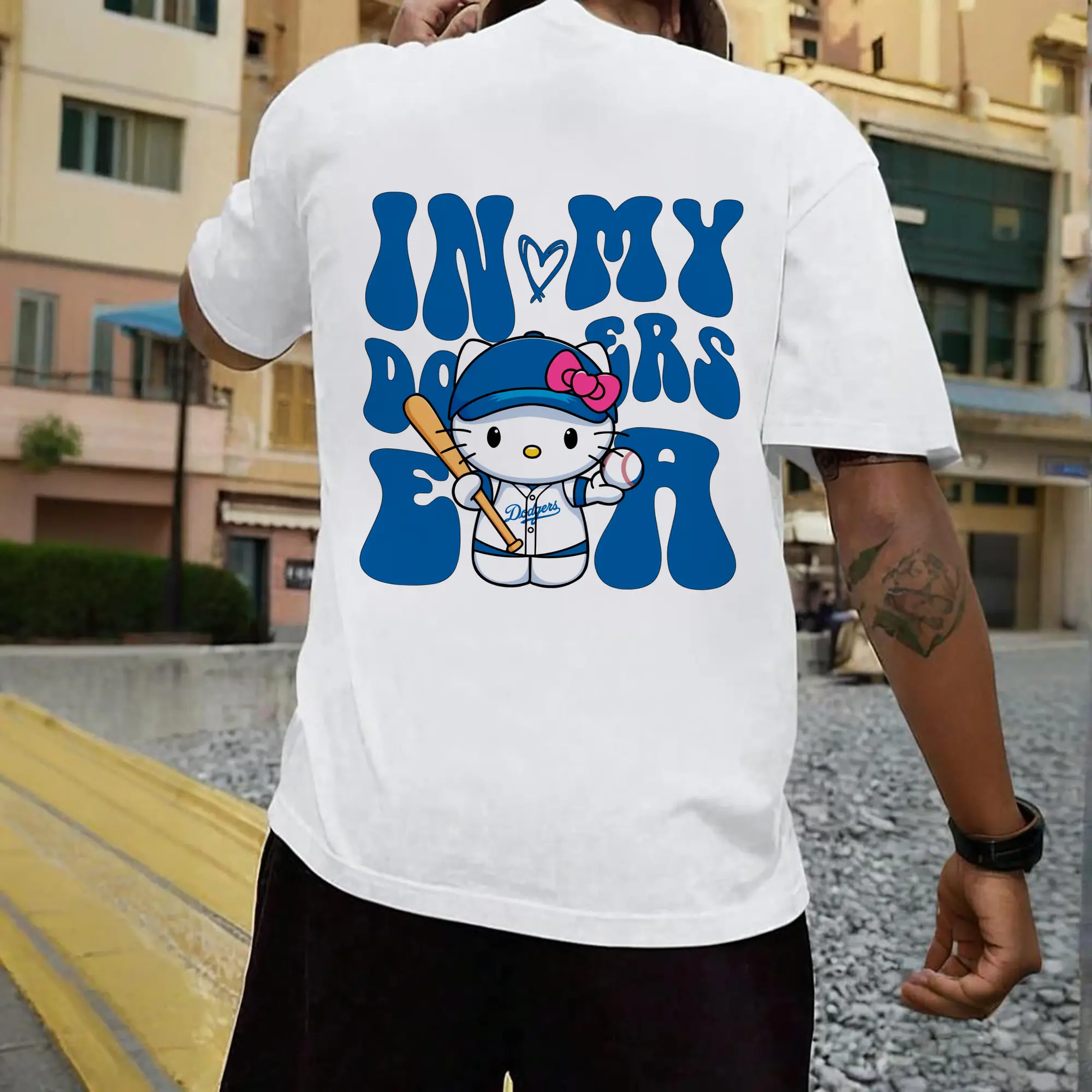 In My Dodgers Era Hello Kitty Baseball