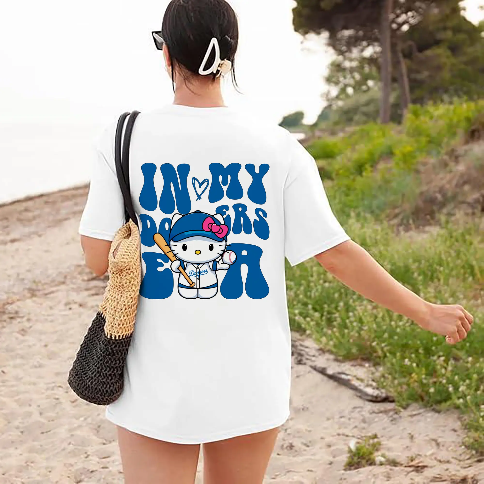 In My Dodgers Era Hello Kitty Baseball