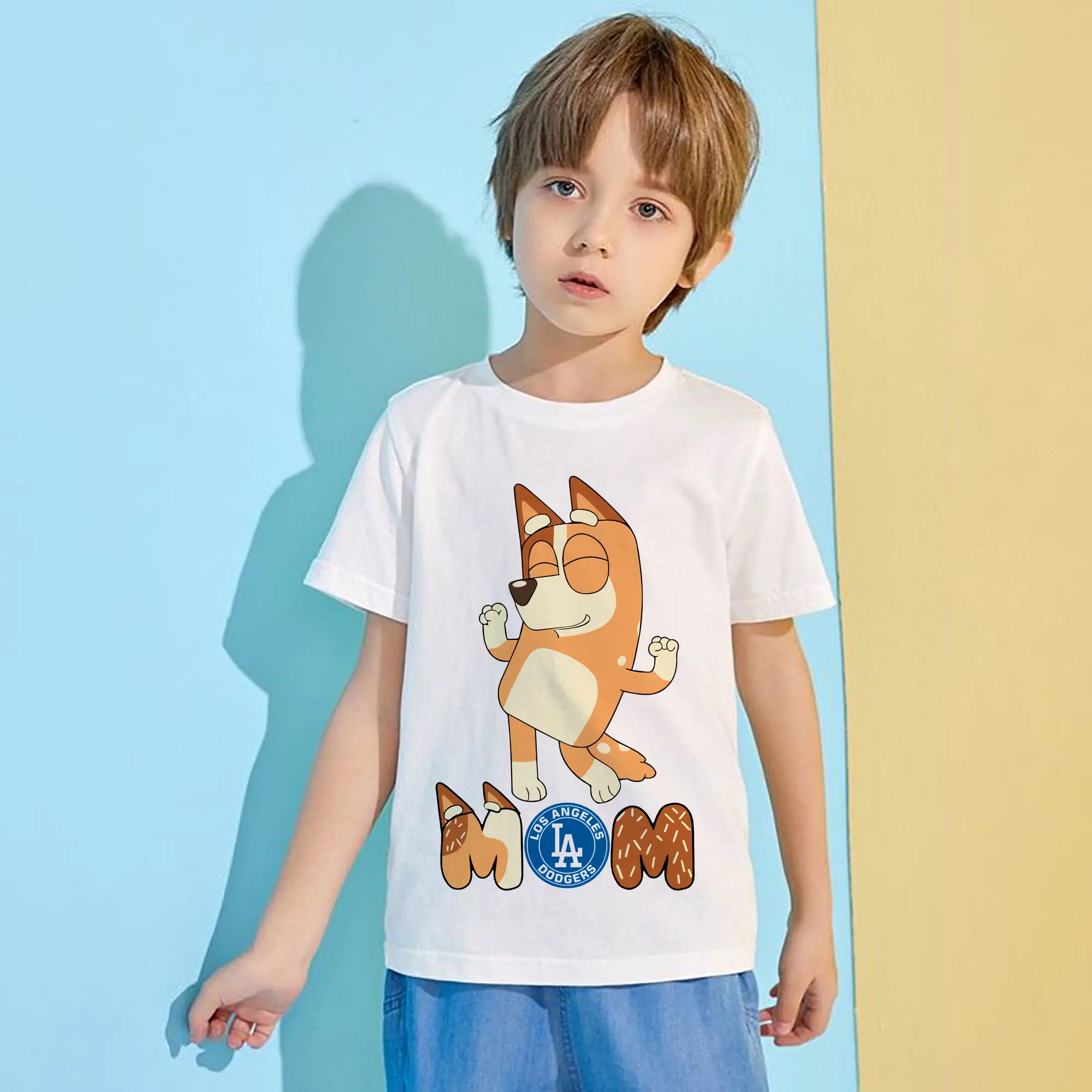 Bluey Mom Los Angeles Dodgers Baseball