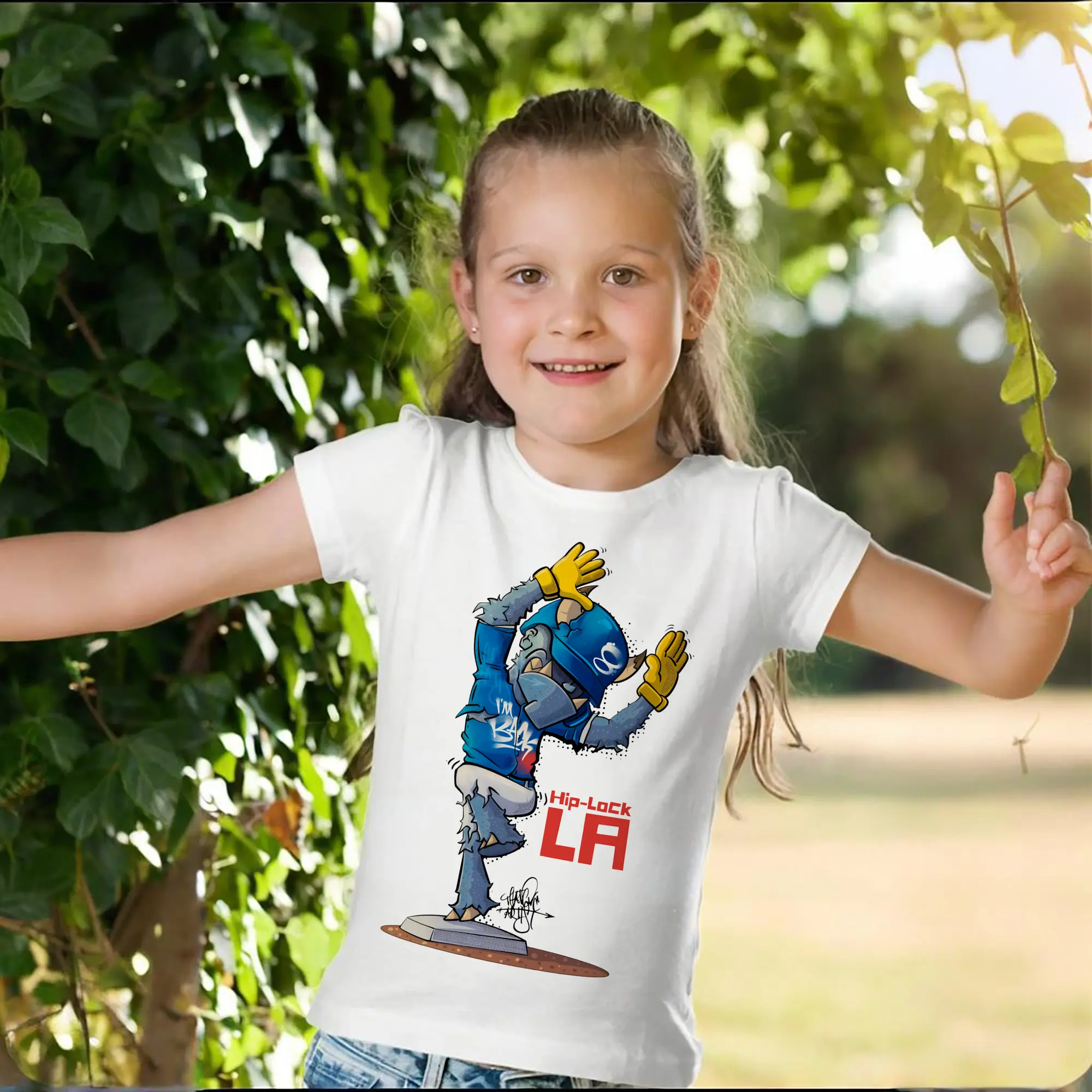 Funny Los Angeles Dodgers Monster Celebration Hip Lock