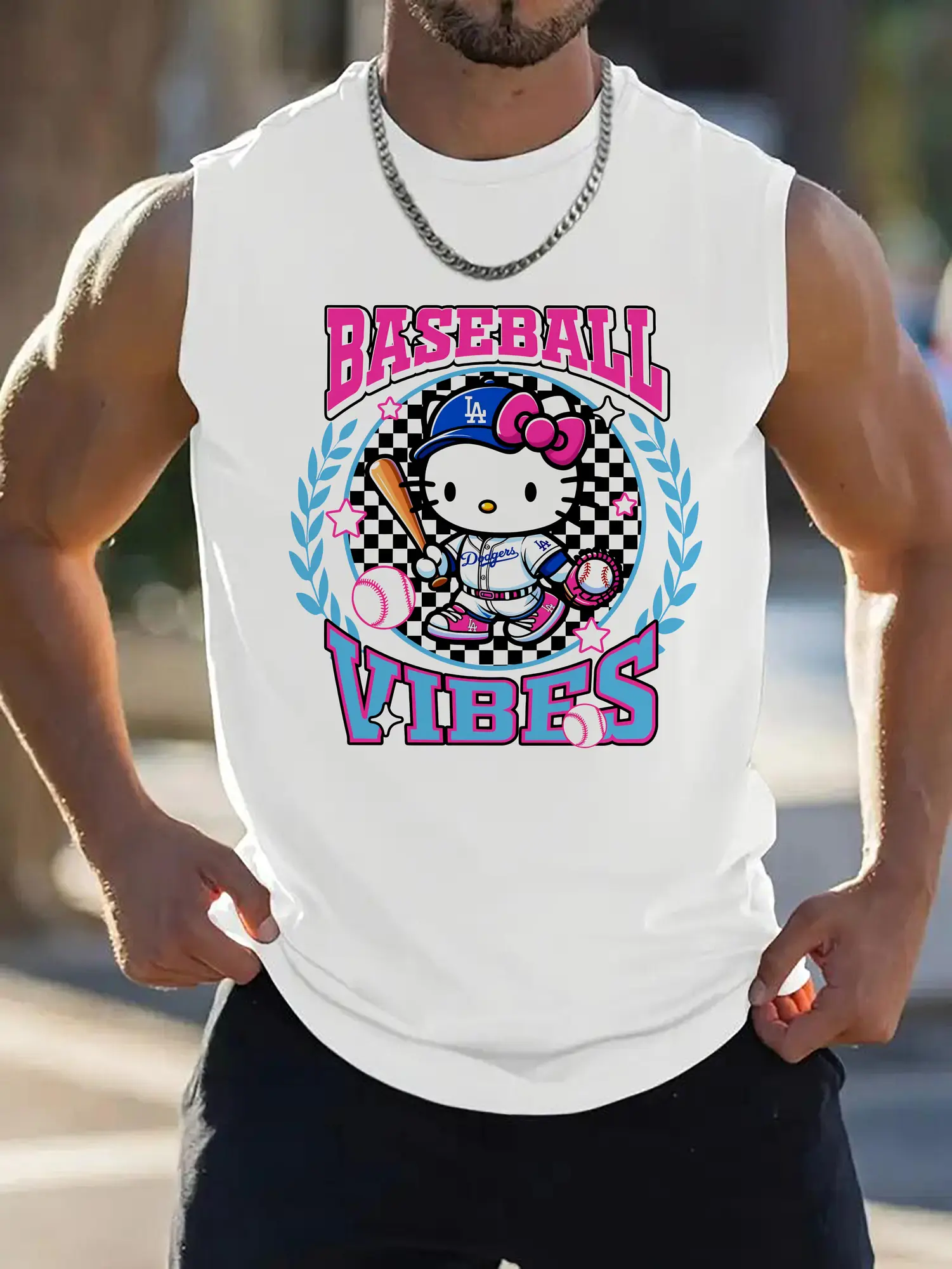 Baseball Vibes Hello Kitty Los Angeles Dodgers