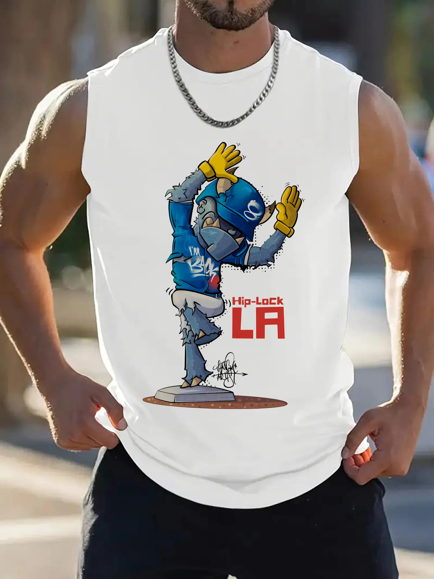 Funny Los Angeles Dodgers Monster Celebration Hip Lock