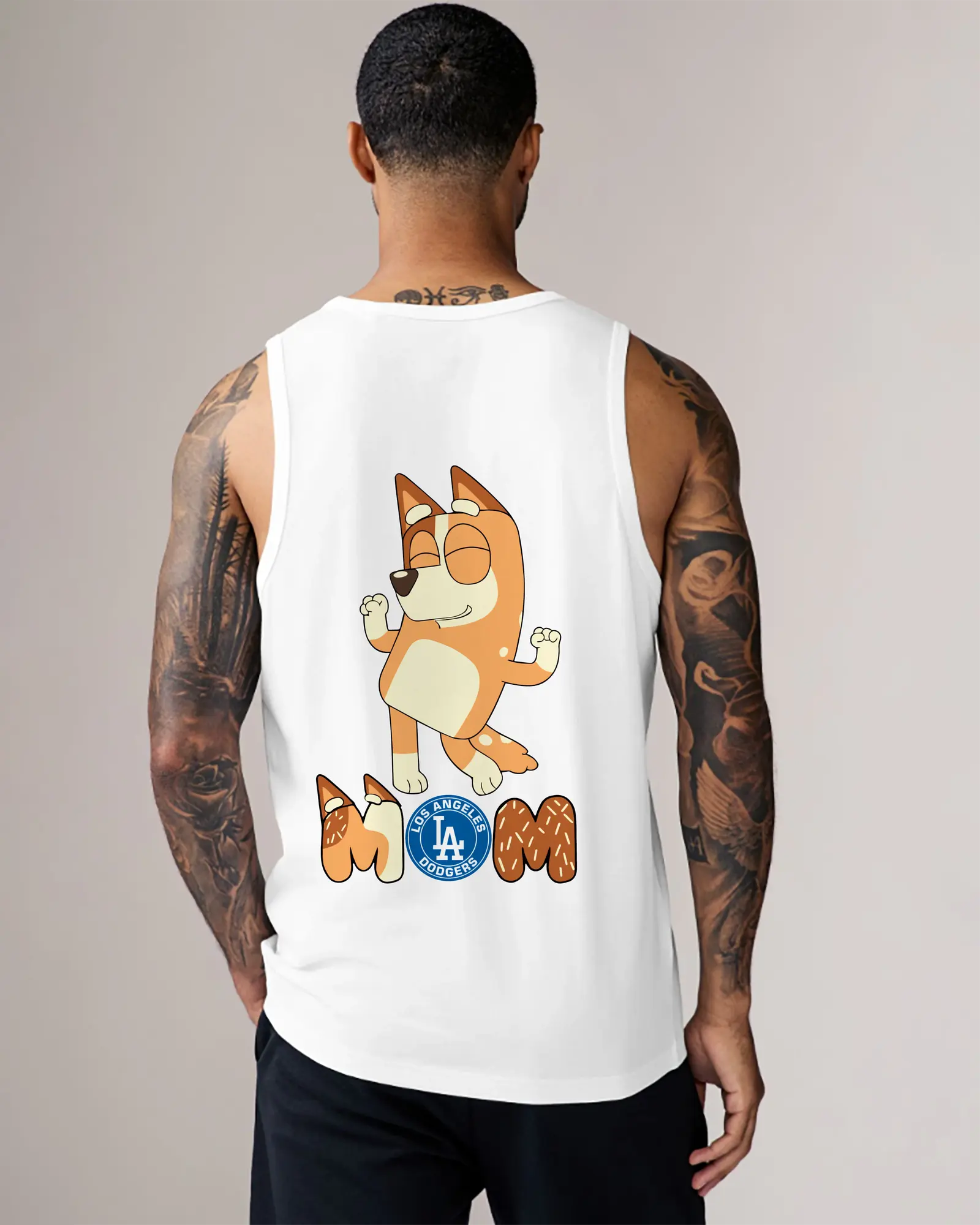 Bluey Mom Los Angeles Dodgers Baseball