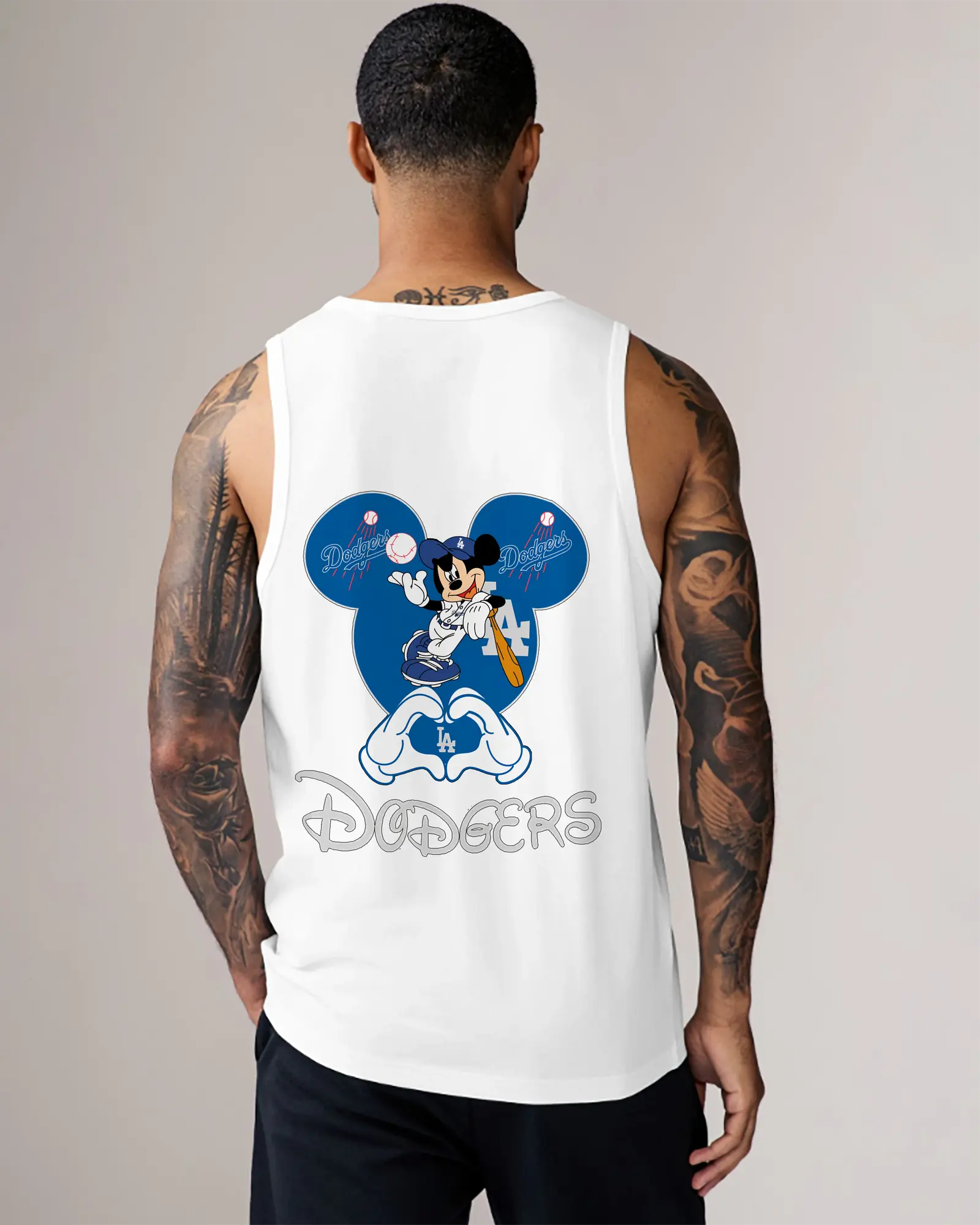 Disney Mickey Mouse Loves Los Angeles Dodgers Heart