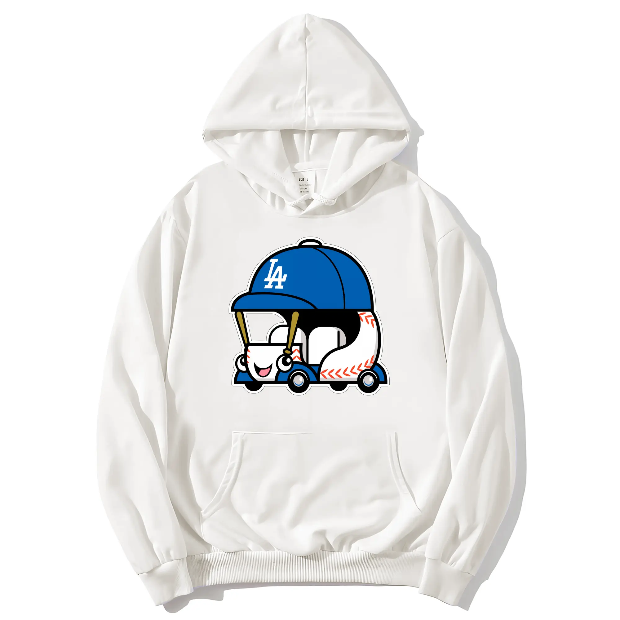 Cute Dodgers Bullpen Car Baseball - Premium Hoodie With Front Heat Transfer Print – 56.1% Cotton, 43.9% Polyester – Soft, Durable & Stylish – Perfect For Sports, Casual & Everyday Wear