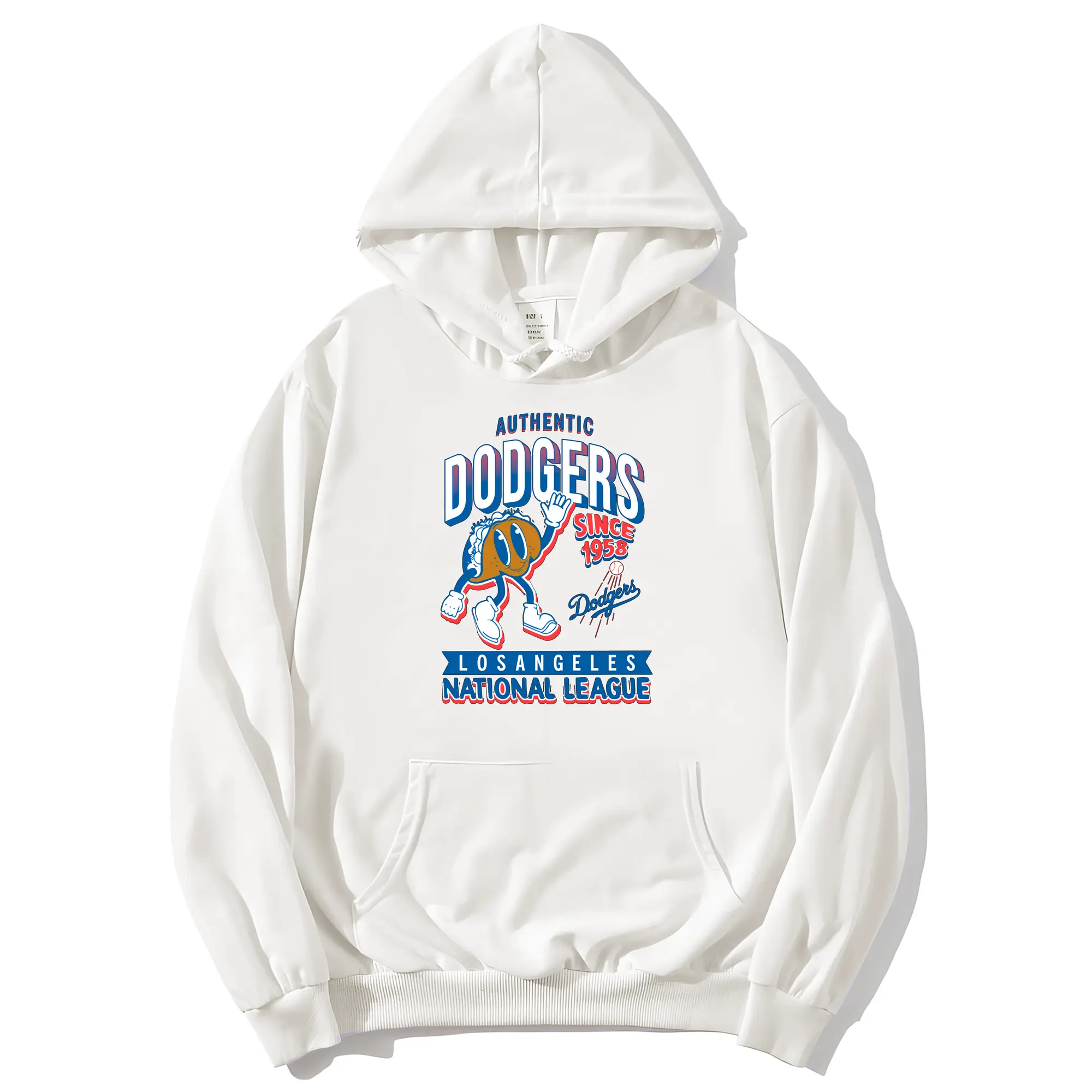Los Angeles Dodgers Collection Food 2024 - Premium Hoodie With Front Heat Transfer Print – 56.1% Cotton, 43.9% Polyester – Soft, Durable & Stylish – Perfect For Sports, Casual & Everyday Wear
