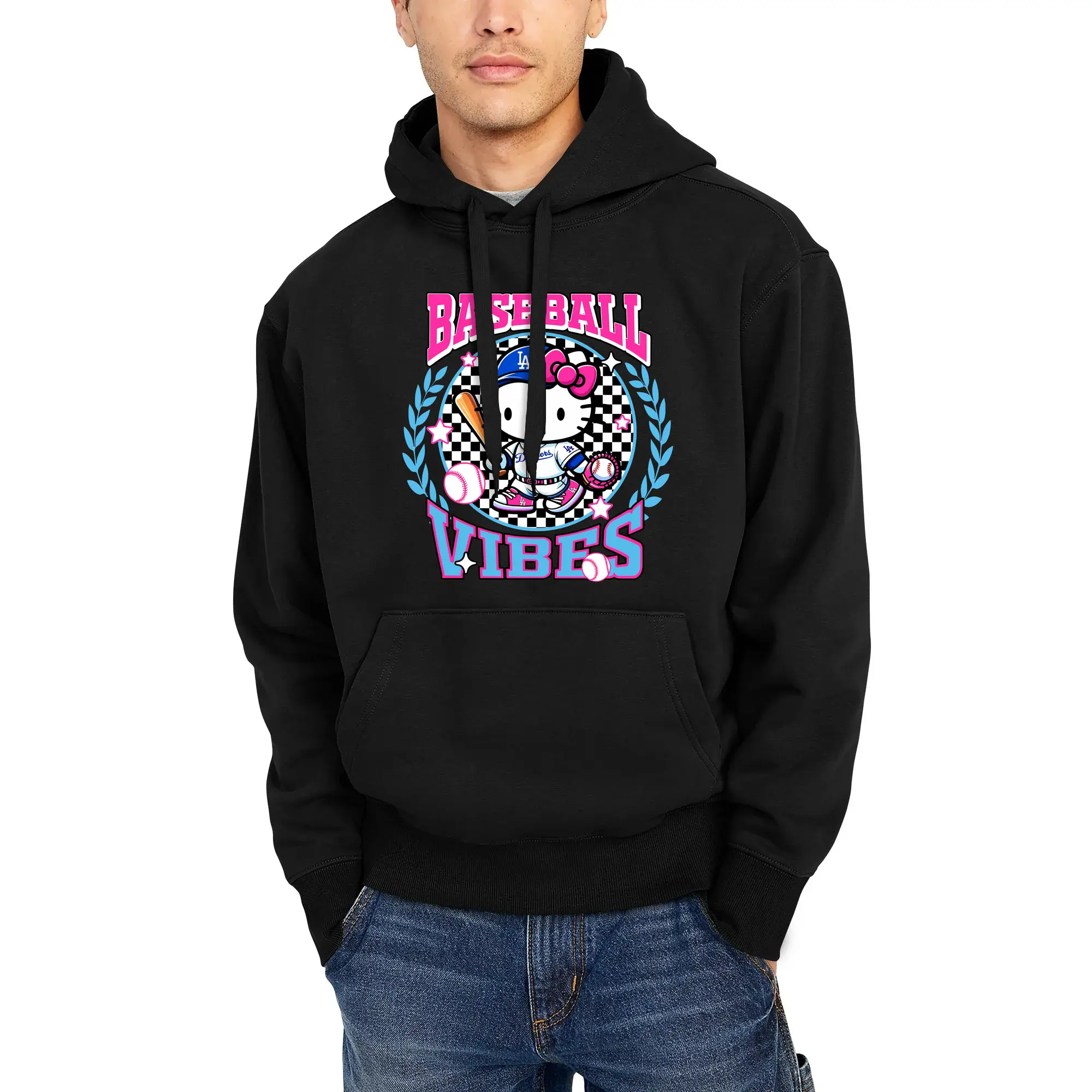 Baseball Vibes Hello Kitty Los Angeles Dodgers