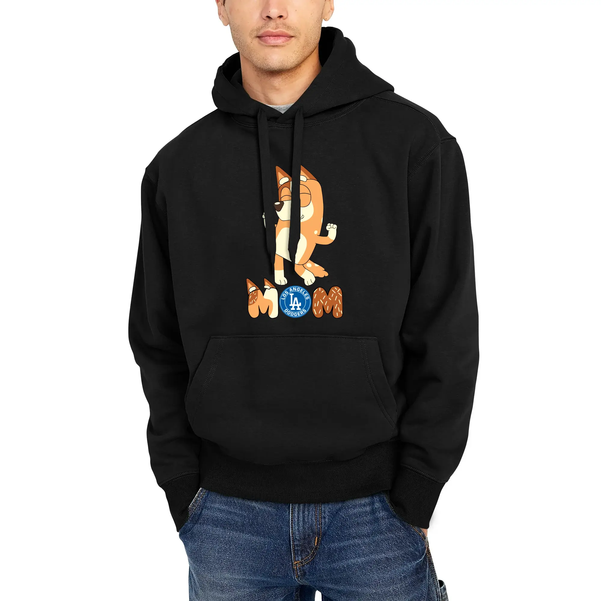 Bluey Mom Los Angeles Dodgers Baseball