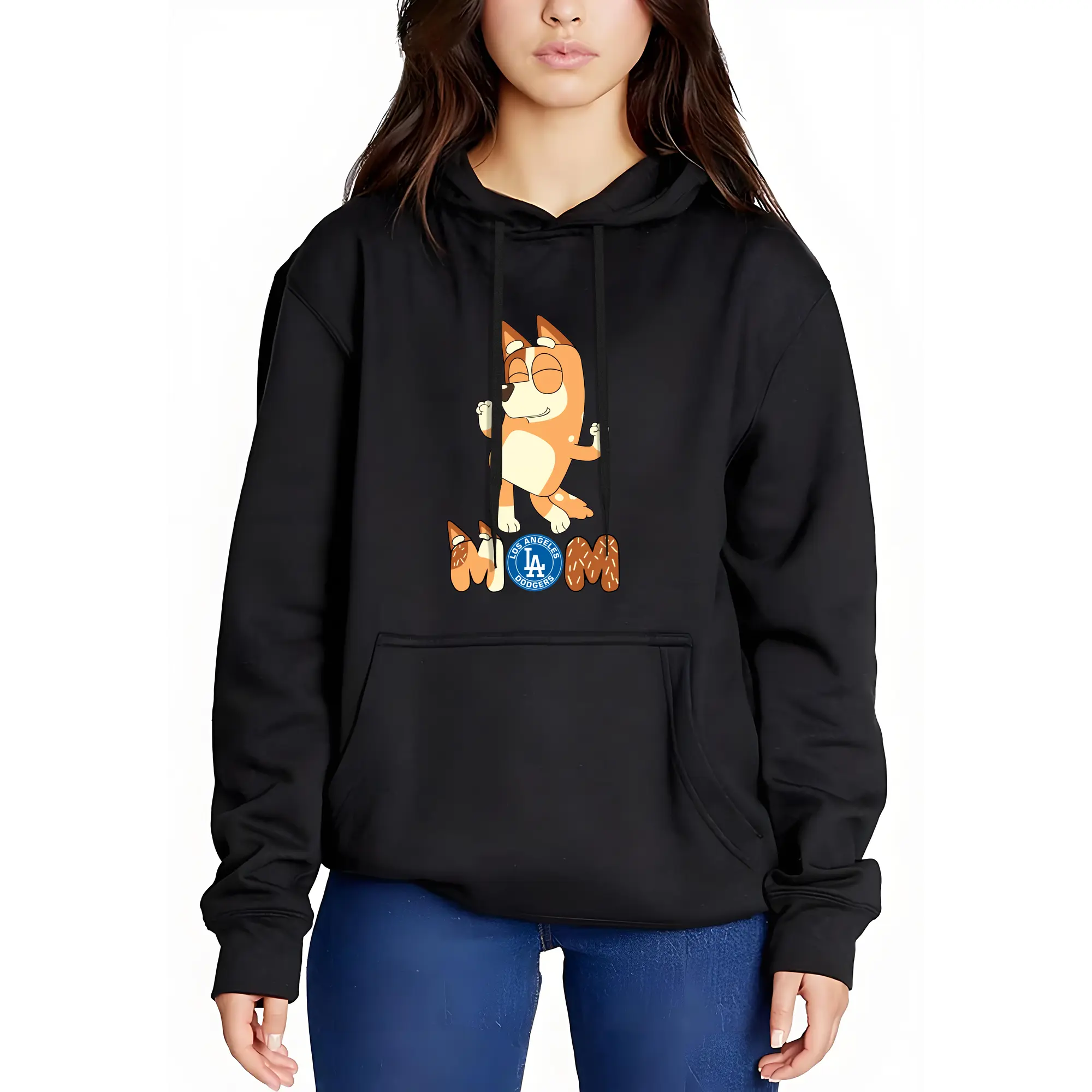 Bluey Mom Los Angeles Dodgers Baseball