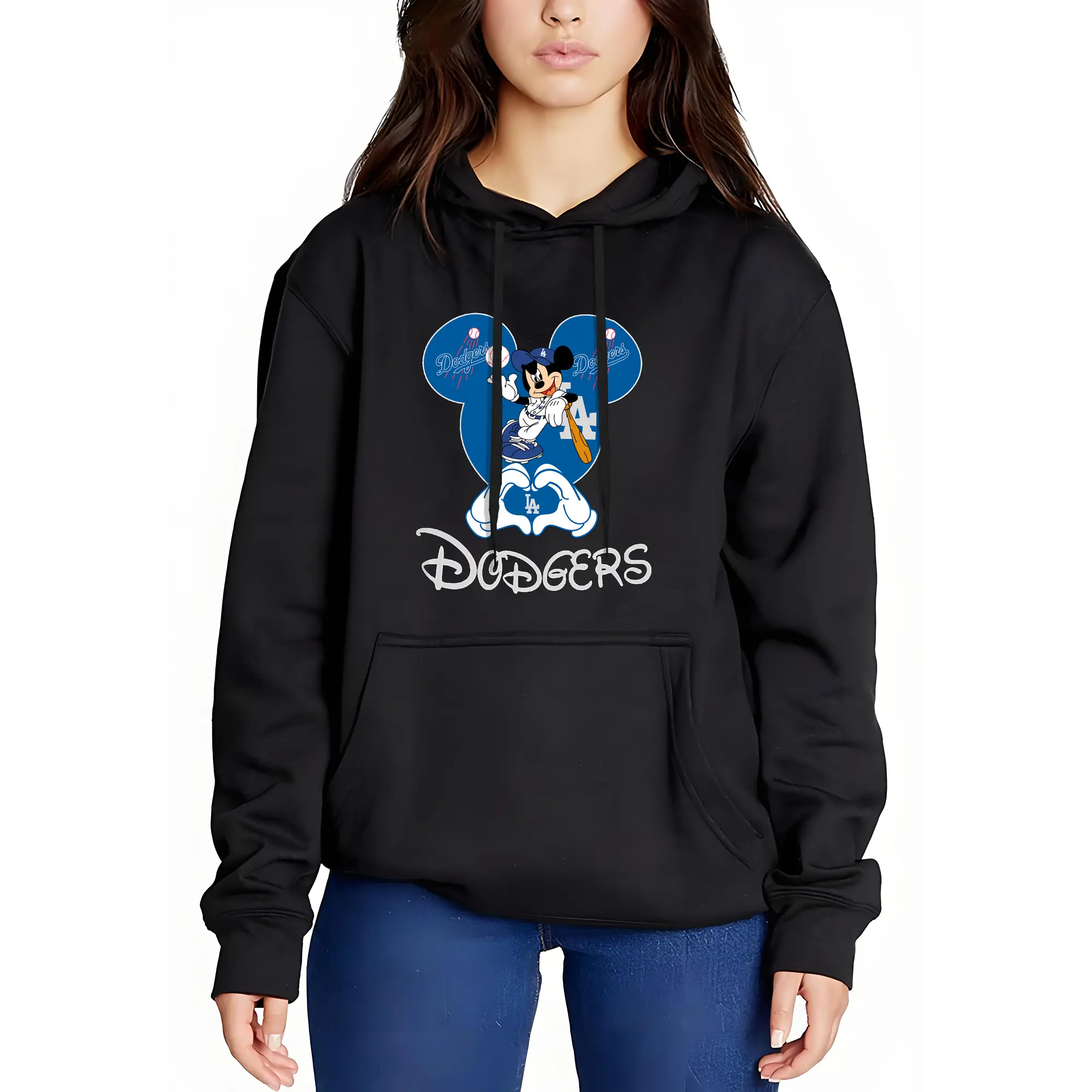 Disney Mickey Mouse Loves Los Angeles Dodgers Heart