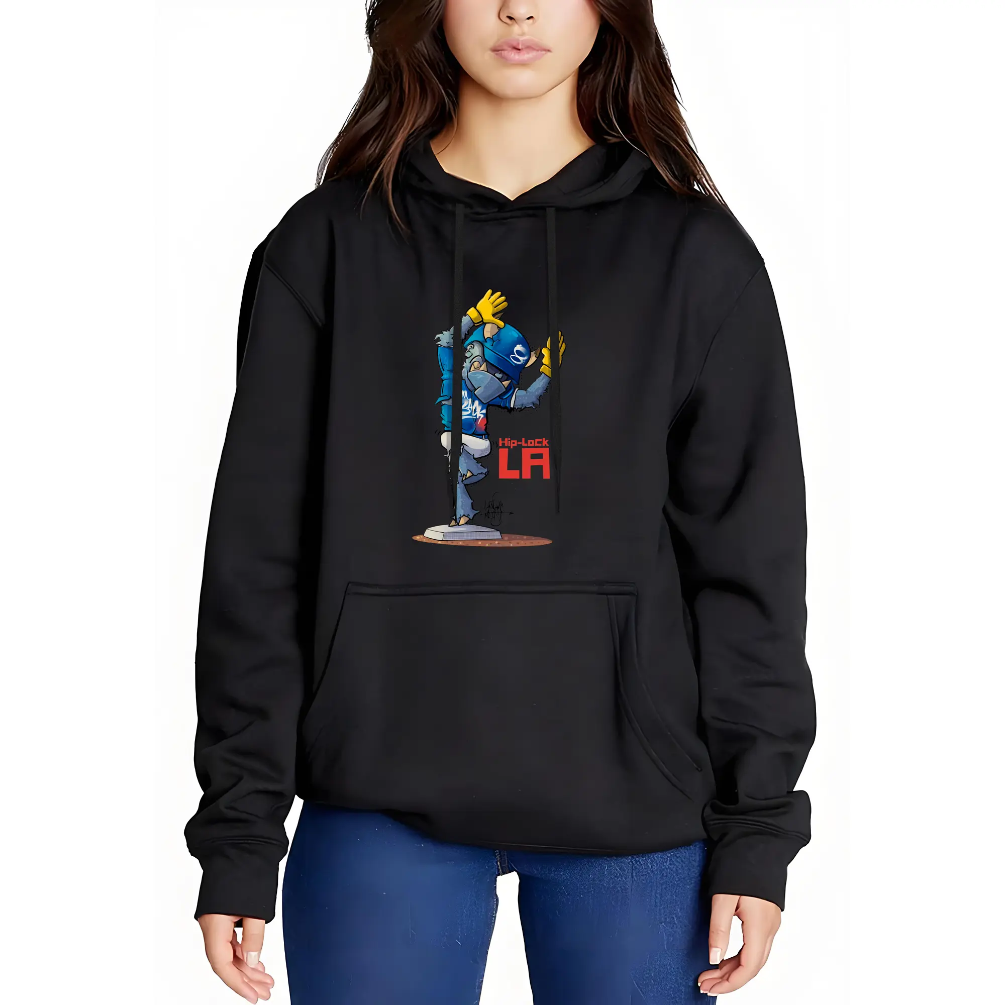 Funny Los Angeles Dodgers Monster Celebration Hip Lock