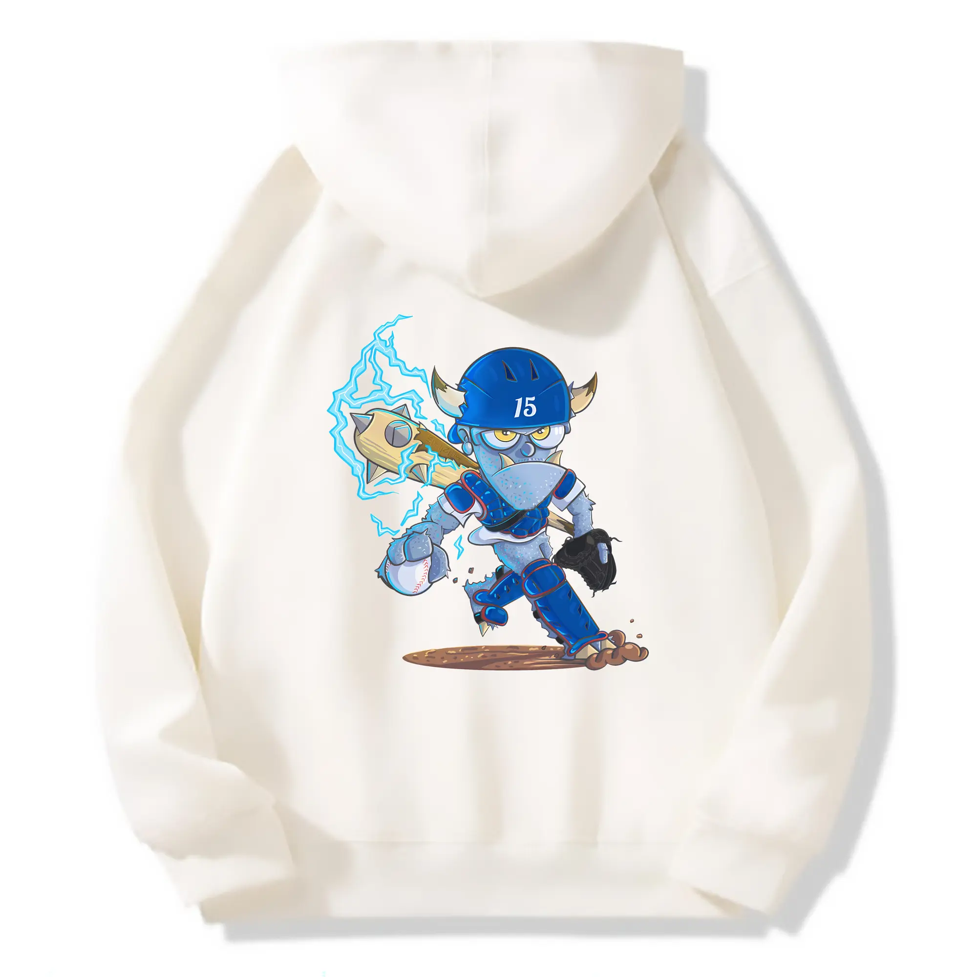 Monster Barnesy Los Angeles Dodgers - Premium Hoodie With Back Heat Transfer Print – 56.1% Cotton, 43.9% Polyester – Soft, Durable & Stylish – Perfect For Sports, Casual & Everyday Wear