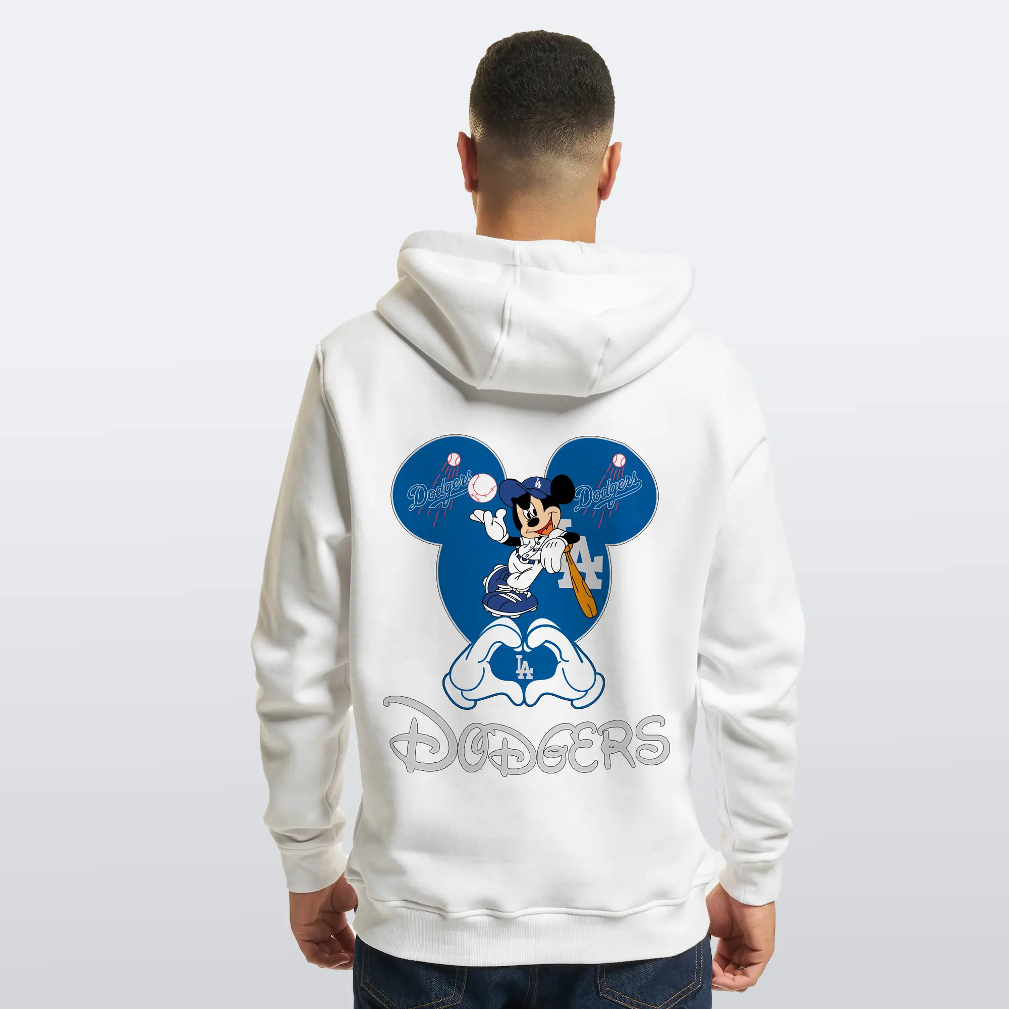 Disney Mickey Mouse Loves Los Angeles Dodgers Heart