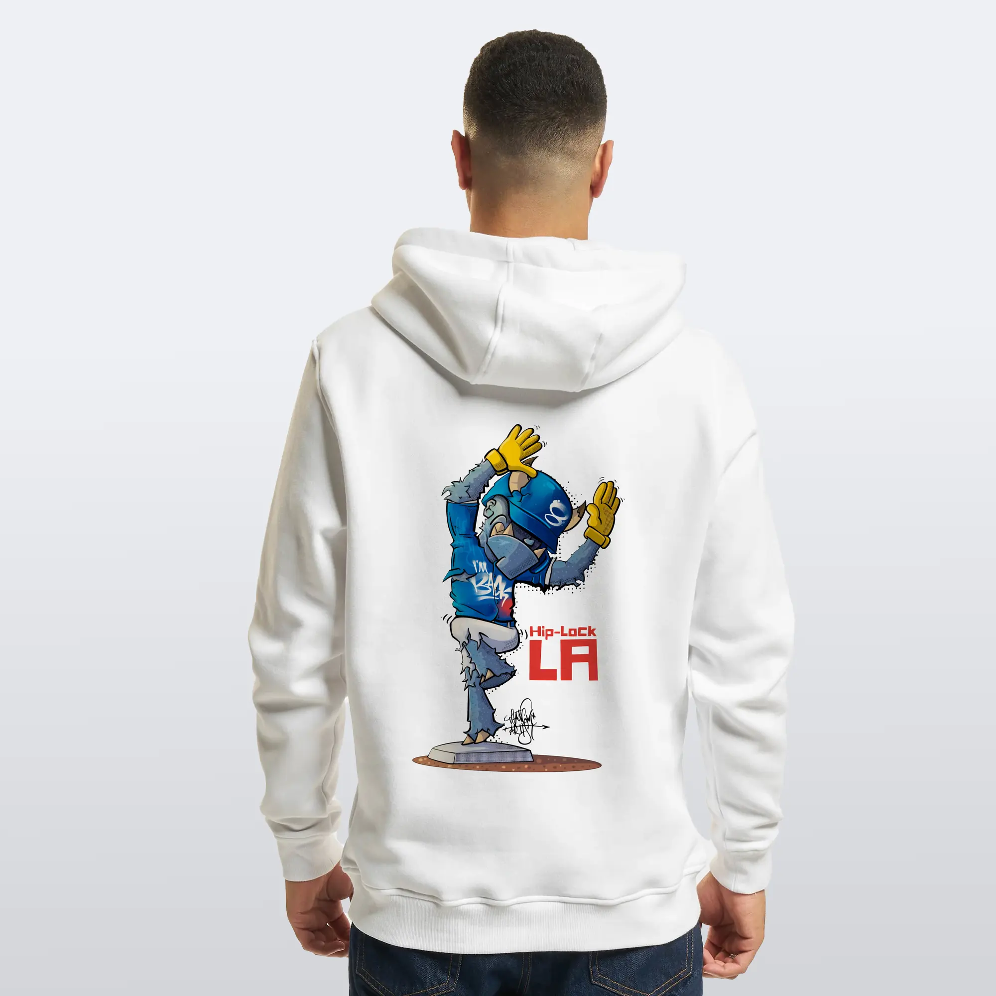 Funny Los Angeles Dodgers Monster Celebration Hip Lock