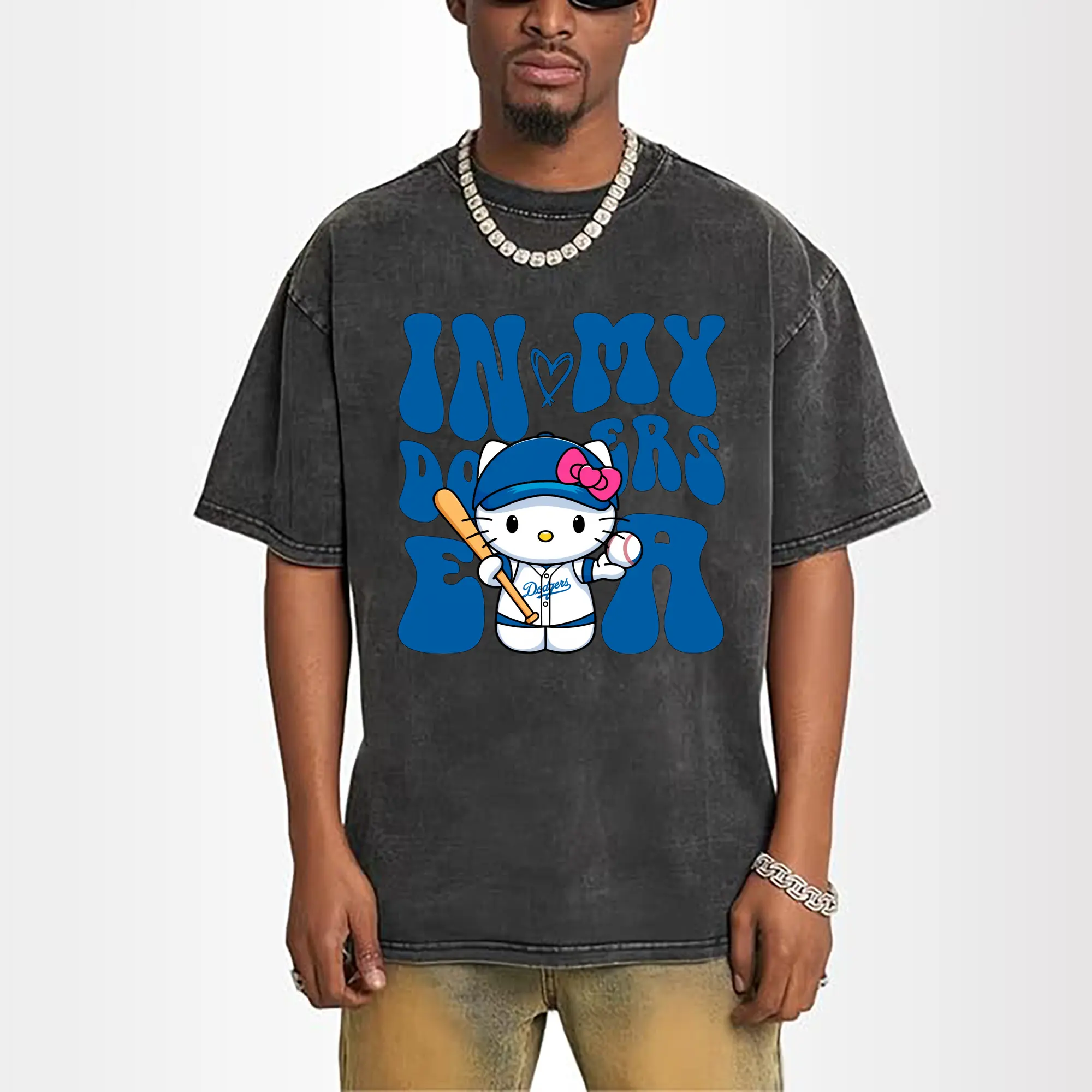 In My Dodgers Era Hello Kitty Baseball