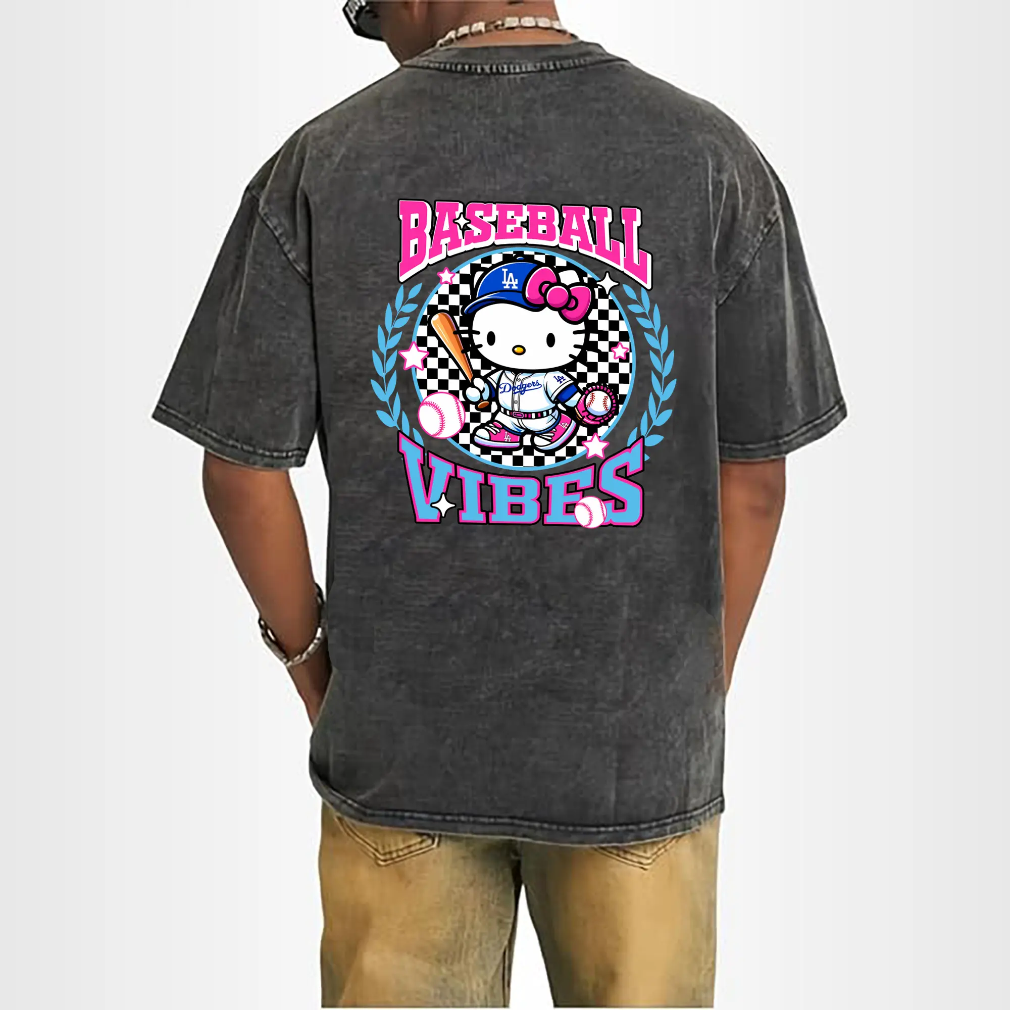 Baseball Vibes Hello Kitty Los Angeles Dodgers