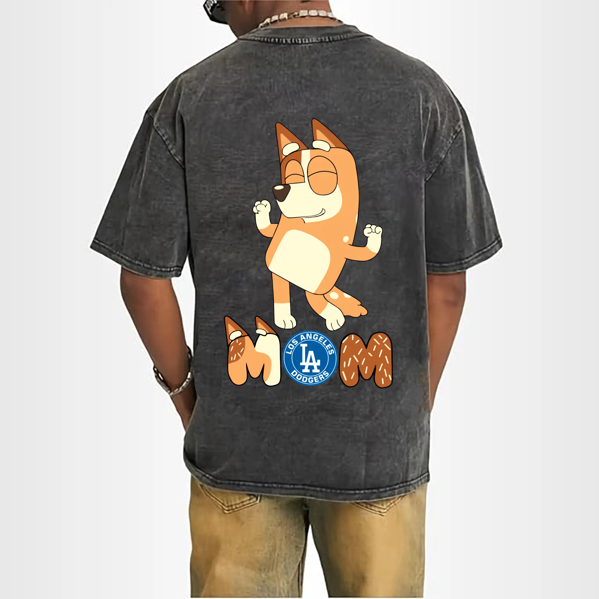 Bluey Mom Los Angeles Dodgers Baseball