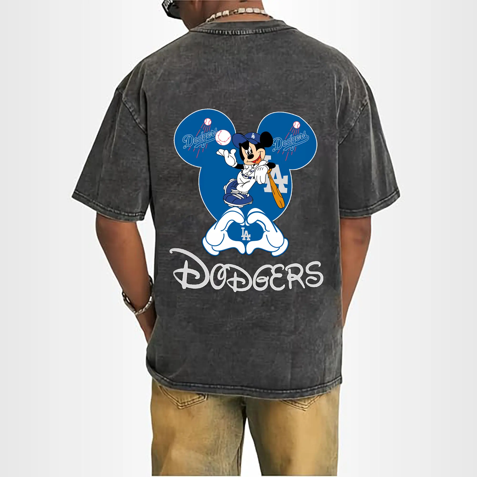 Disney Mickey Mouse Loves Los Angeles Dodgers Heart