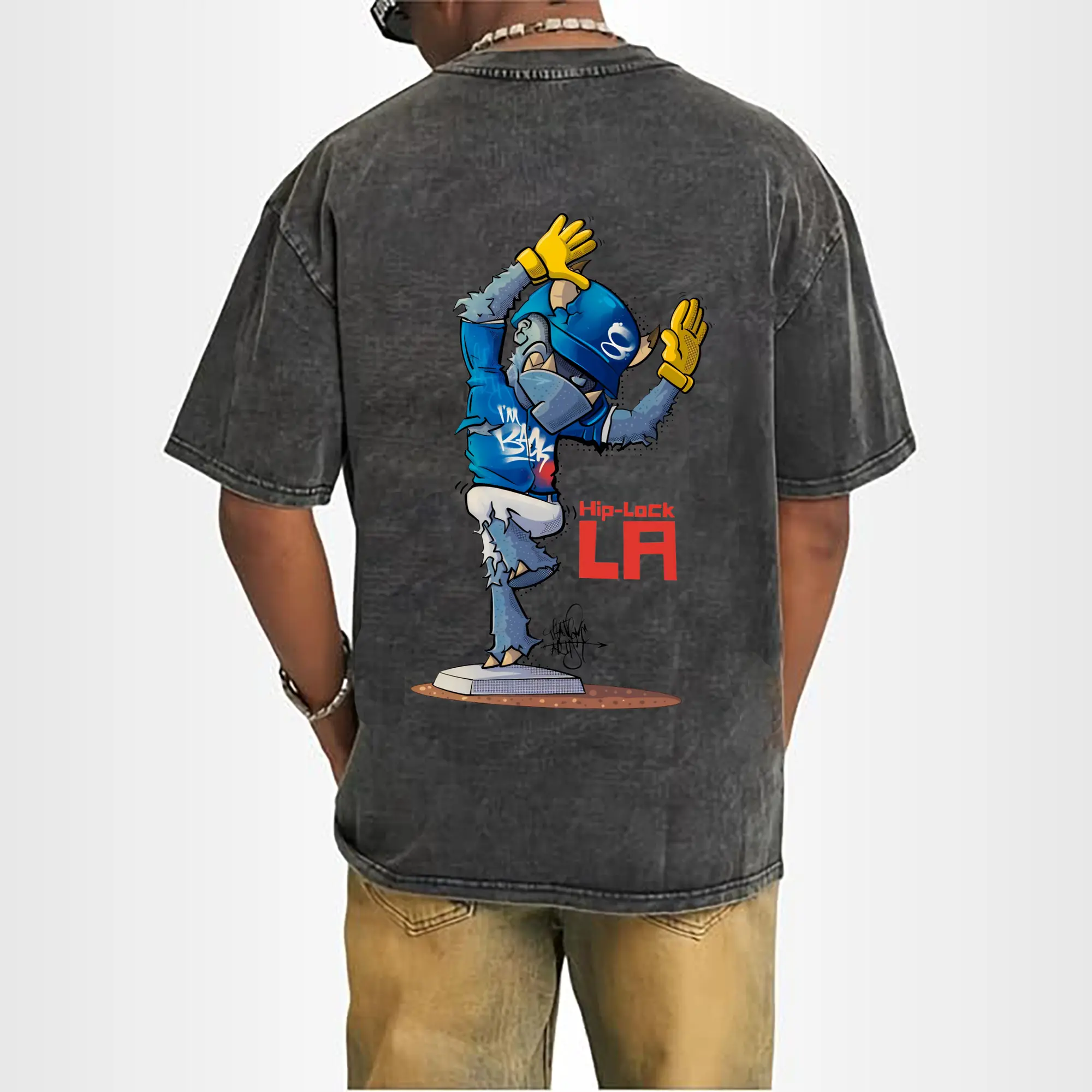 Funny Los Angeles Dodgers Monster Celebration Hip Lock