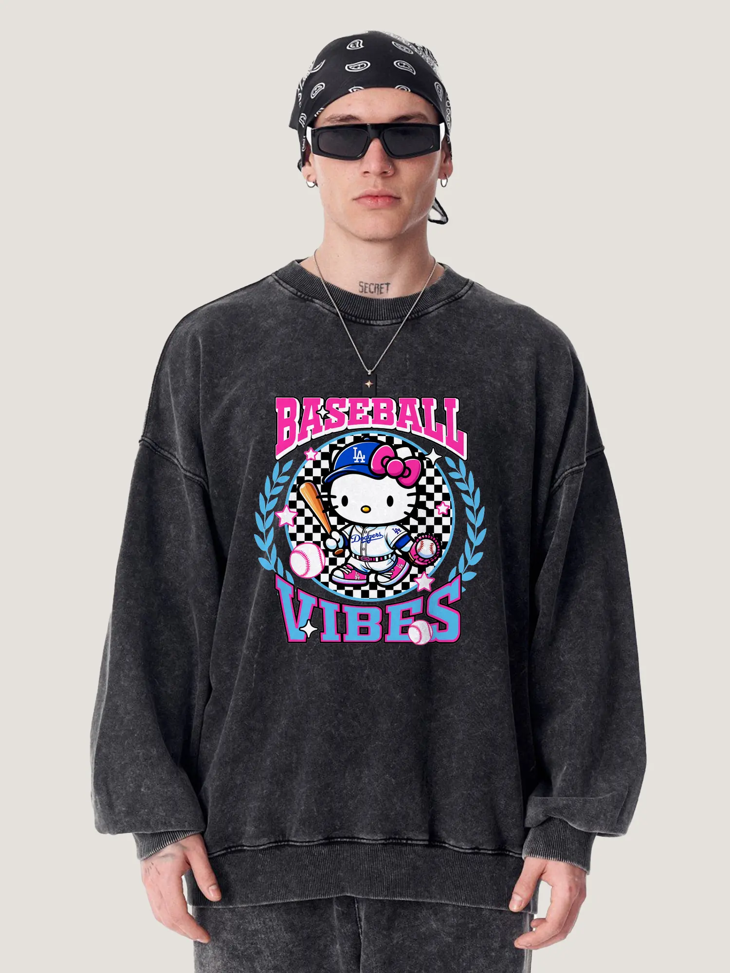 Baseball Vibes Hello Kitty Los Angeles Dodgers