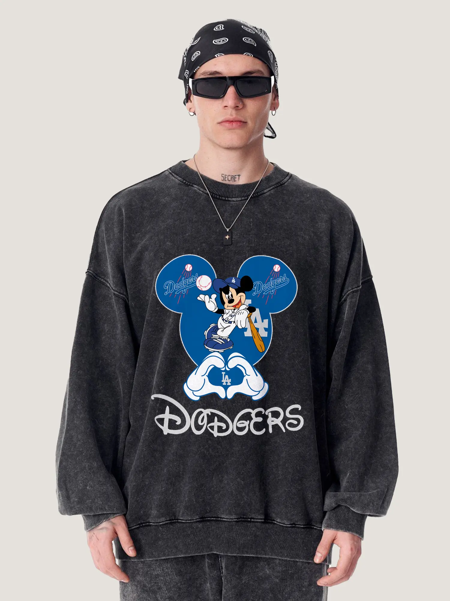 Disney Mickey Mouse Loves Los Angeles Dodgers Heart