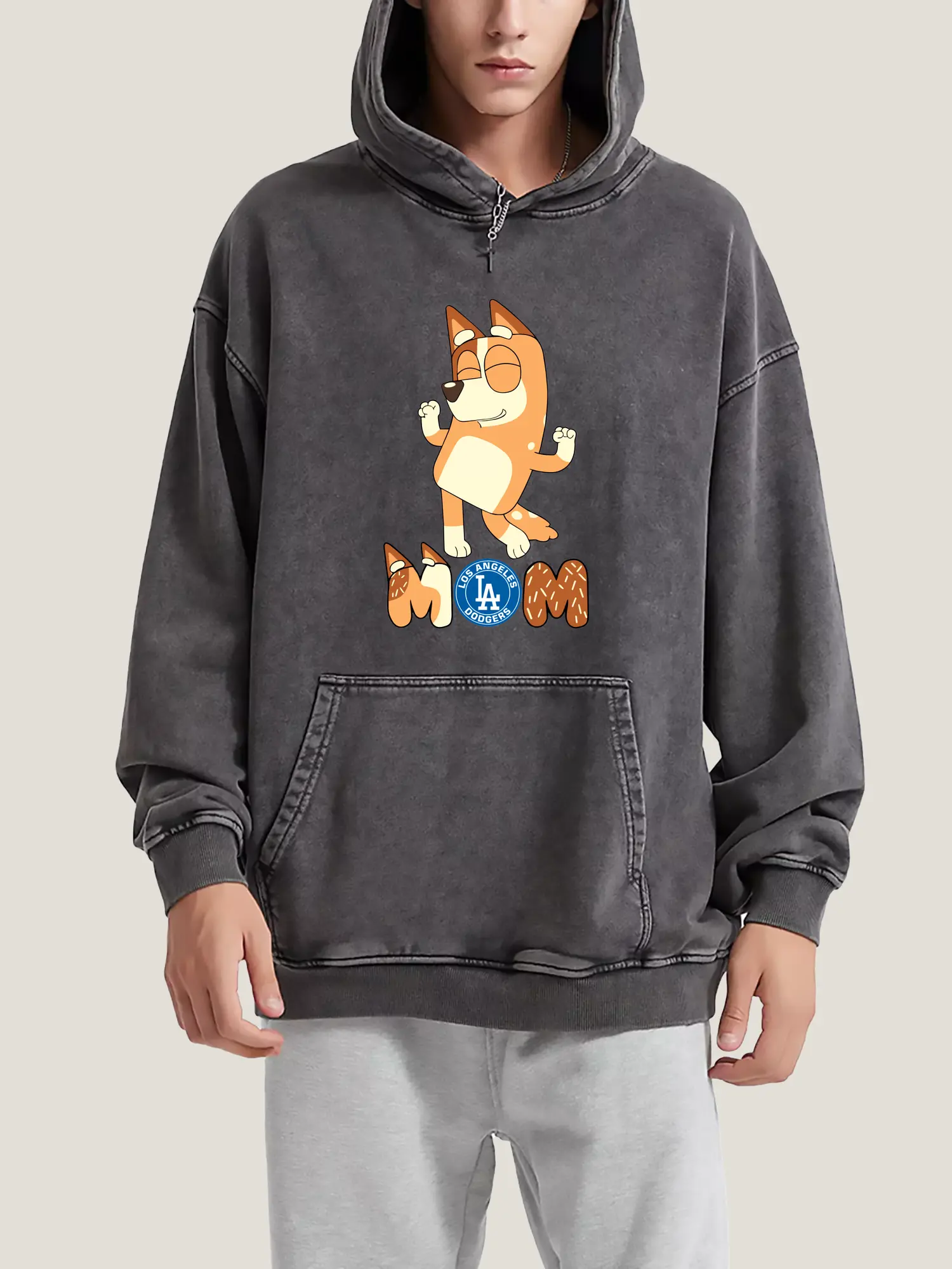 Bluey Mom Los Angeles Dodgers Baseball