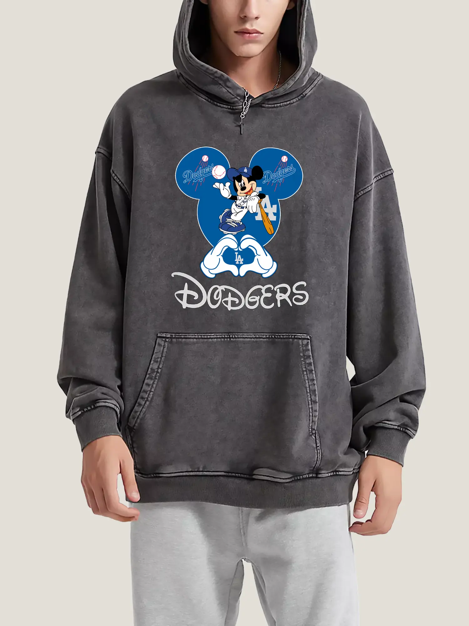 Disney Mickey Mouse Loves Los Angeles Dodgers Heart