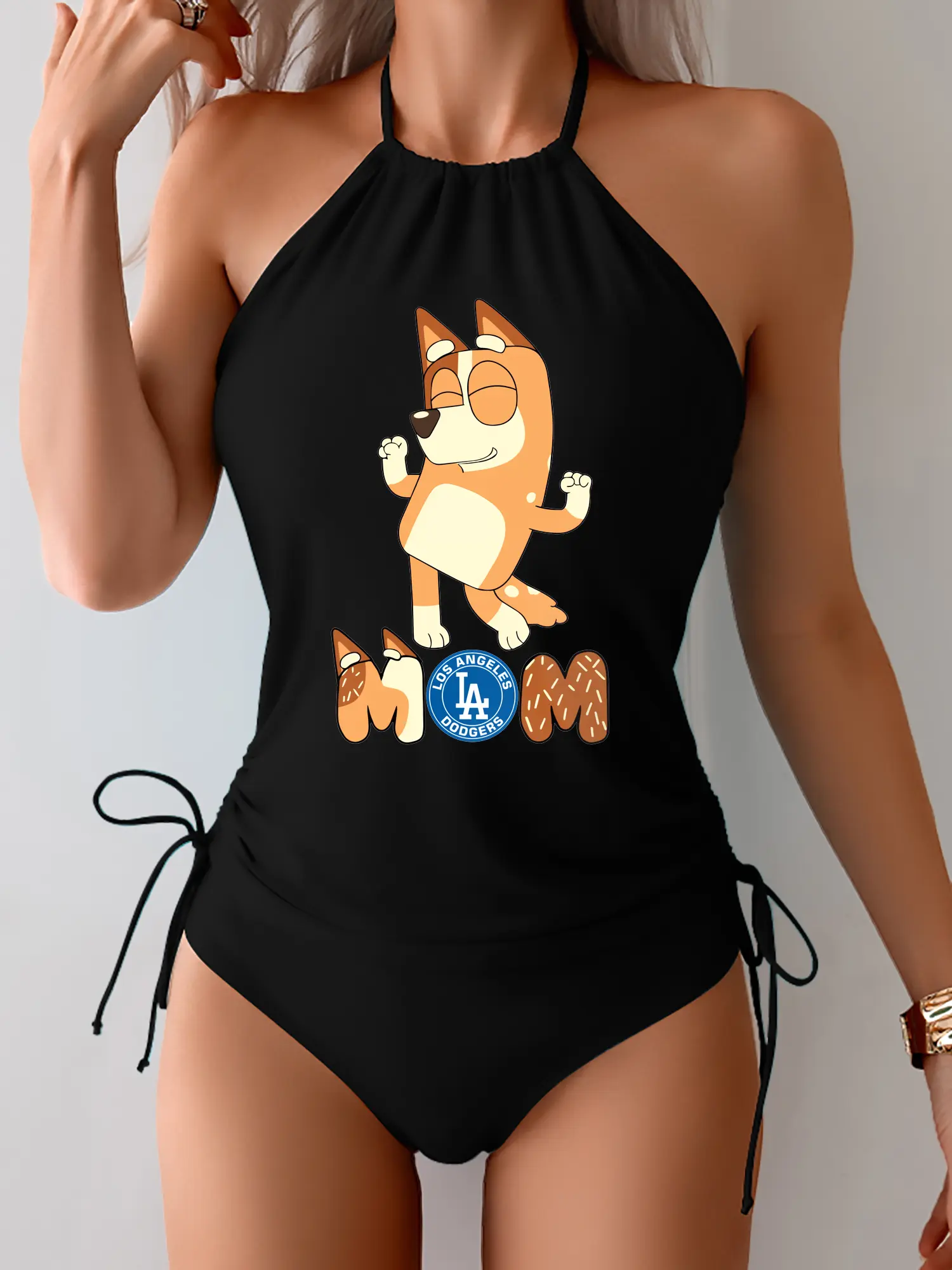 Bluey Mom Los Angeles Dodgers Baseball