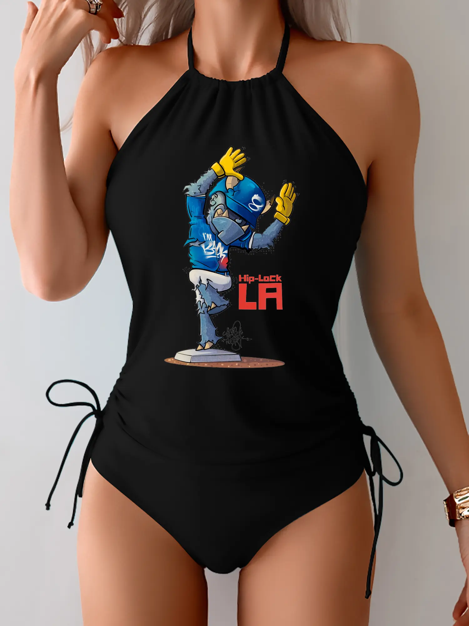 Funny Los Angeles Dodgers Monster Celebration Hip Lock