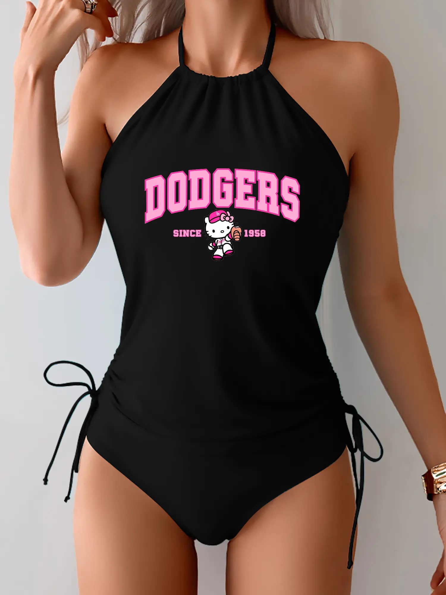 Pink Baseball Hello Kitty Dodgers