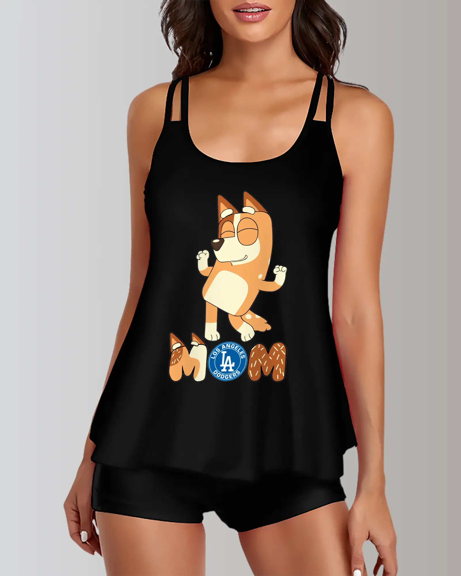 Bluey Mom Los Angeles Dodgers Baseball