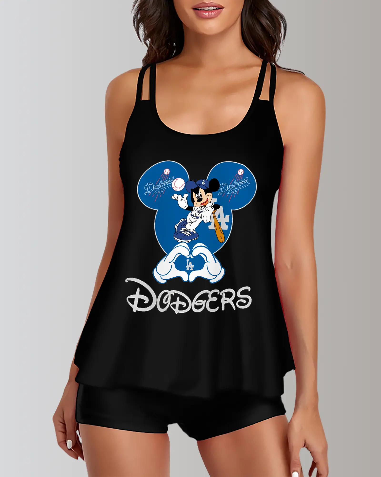 Disney Mickey Mouse Loves Los Angeles Dodgers Heart