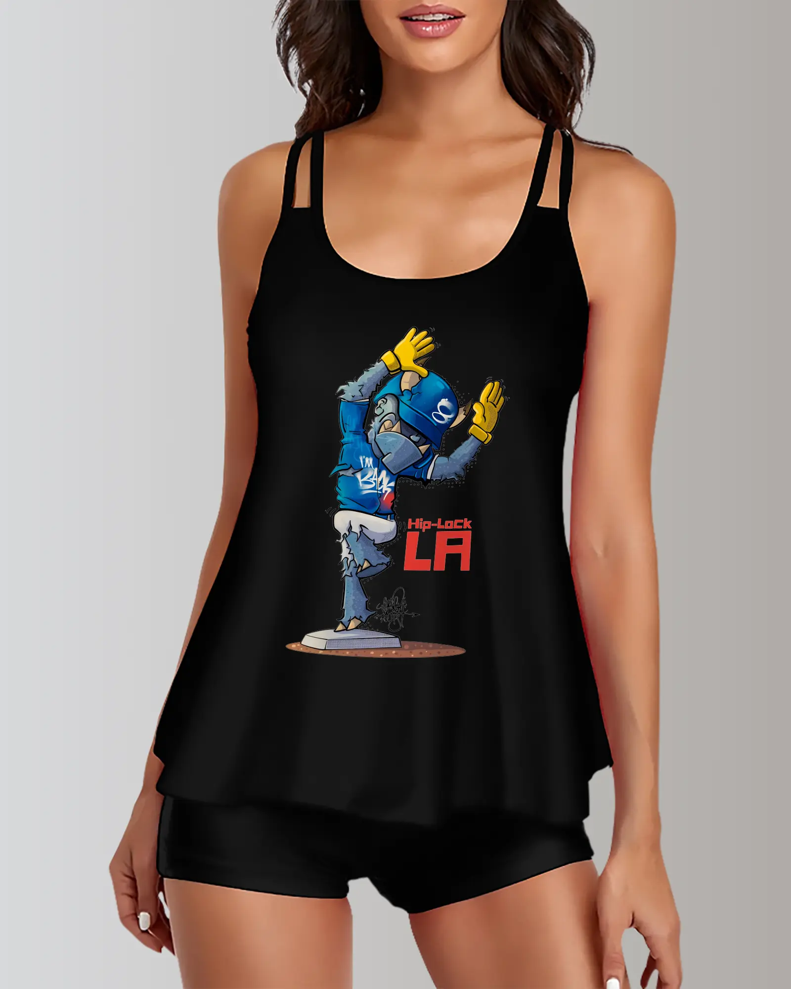 Funny Los Angeles Dodgers Monster Celebration Hip Lock